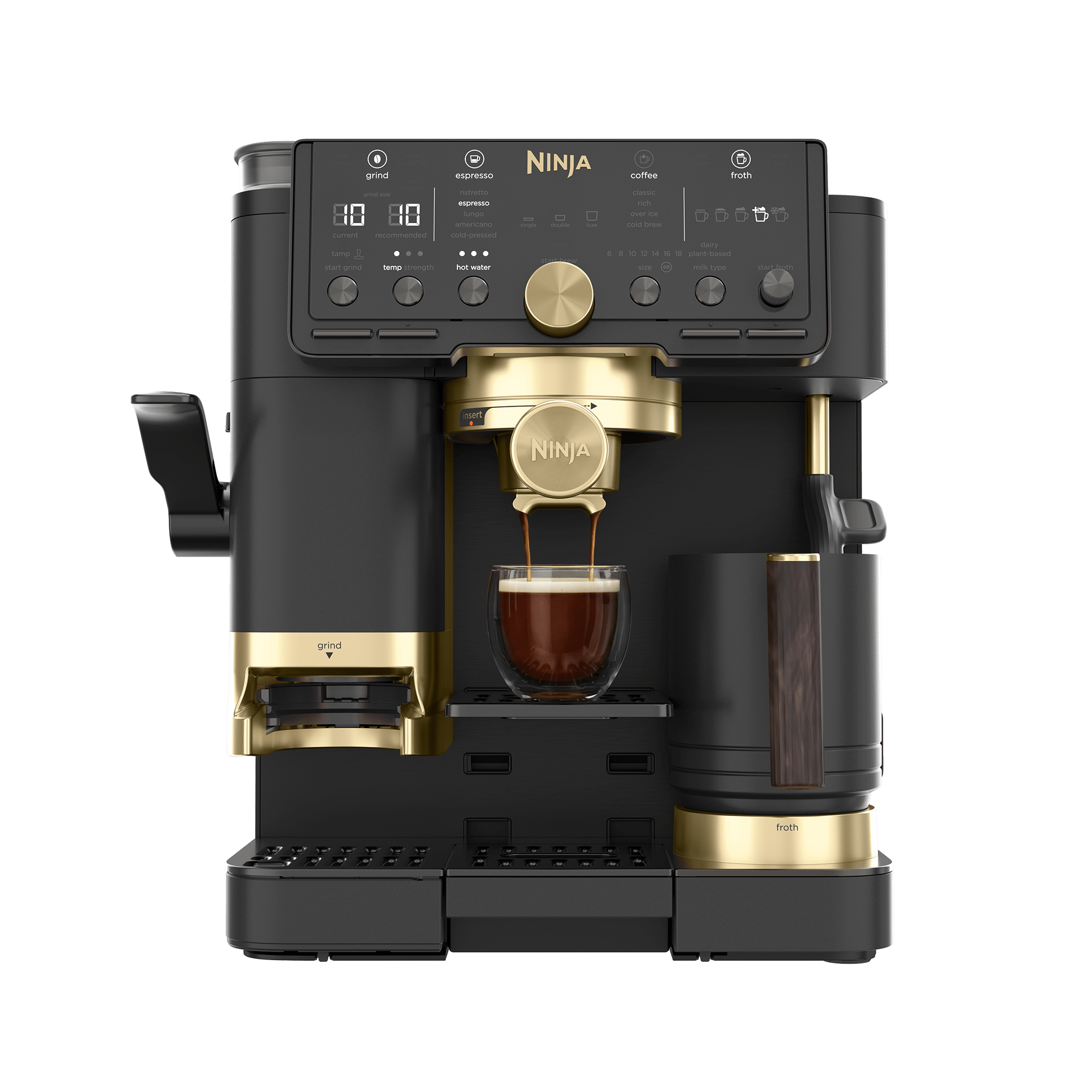 Ninja Luxe Café Pro ES771EUBK edizione David Beckham nera e oro