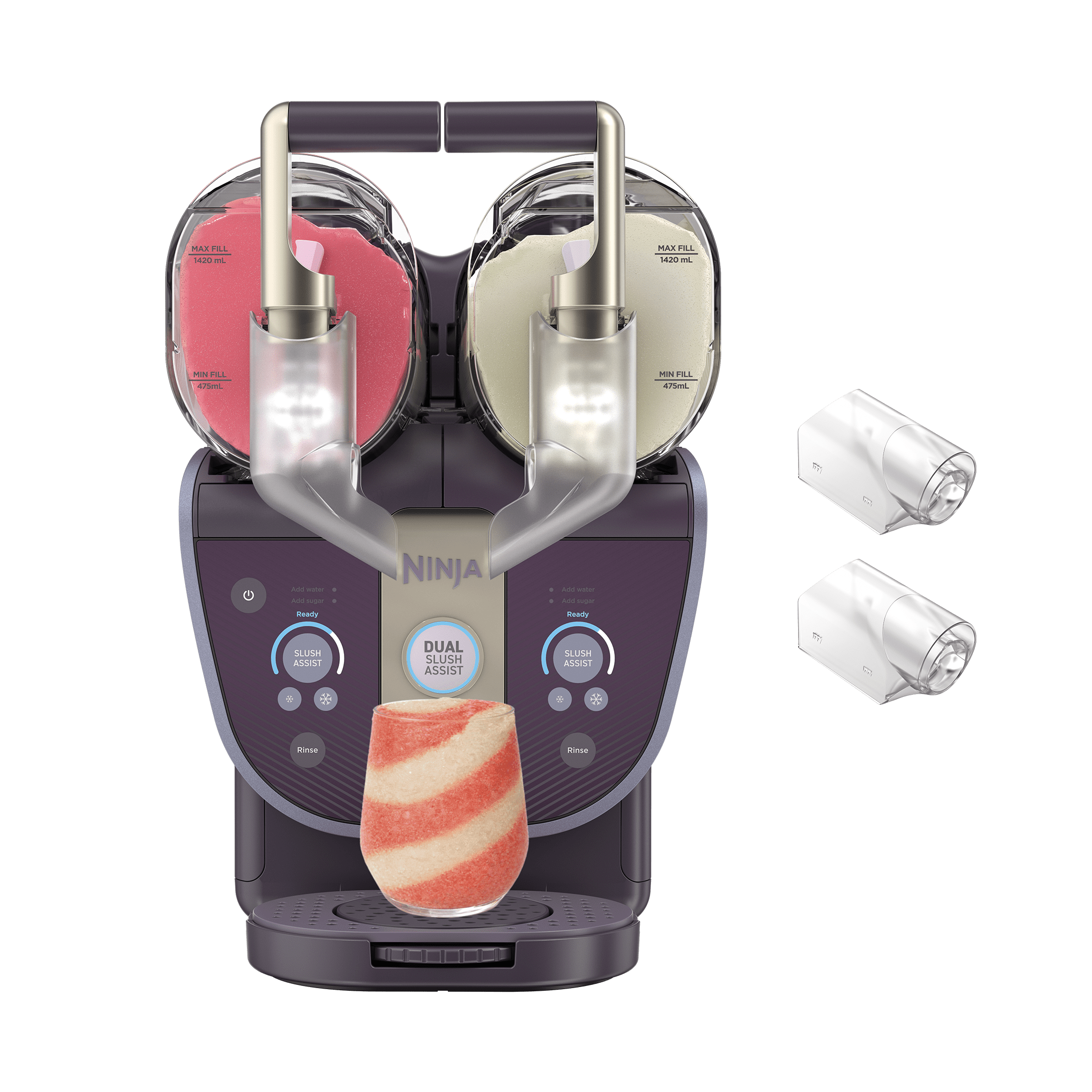 Macchina per granite Ninja SLUSHi Twist FS702EUPU viola con due recipienti