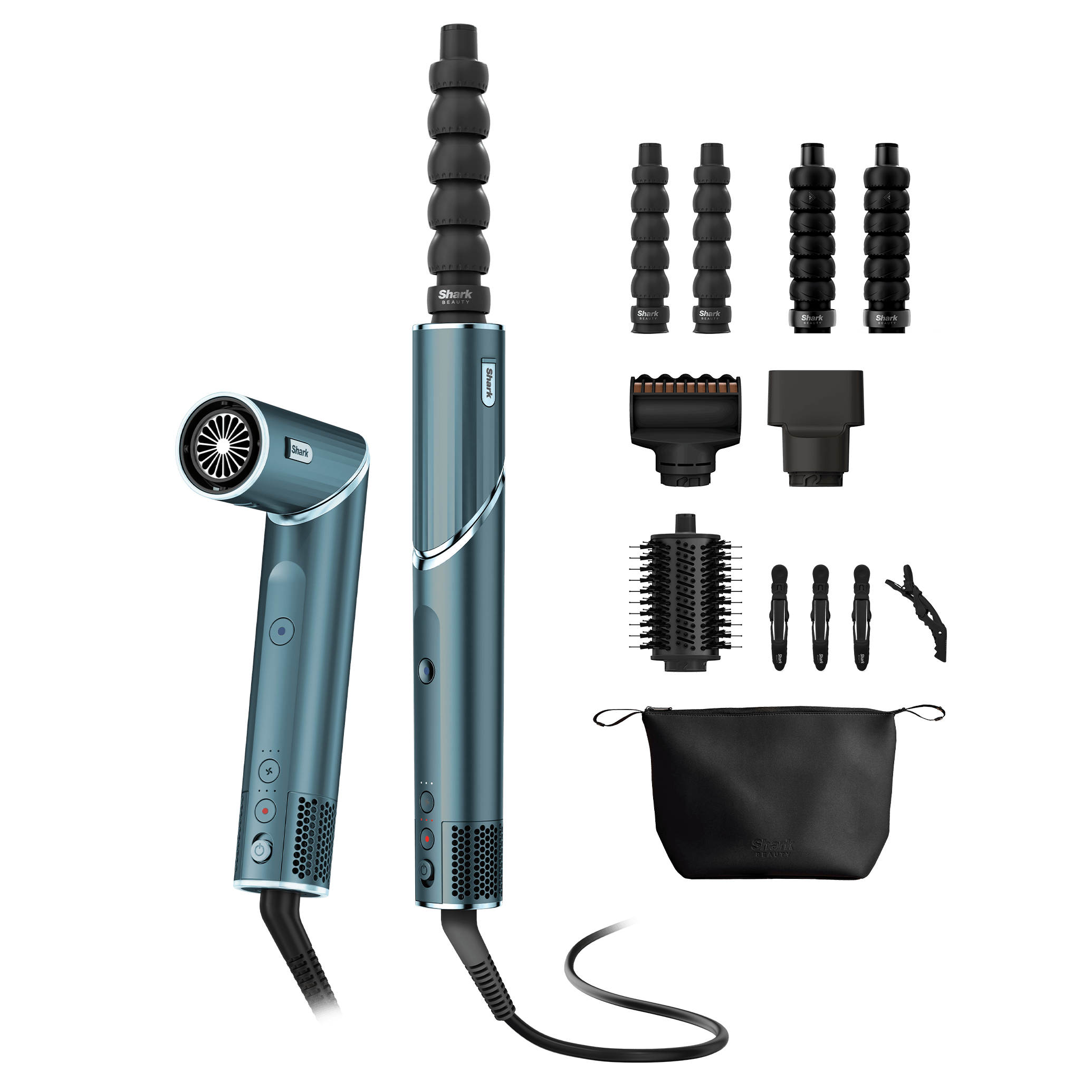 ヘアドライヤー Shark FlexStyle multi-styler dryer Shark FlexStyle 5-in-1 Air Styler & Hair Dryer - Teal HD456TLUK