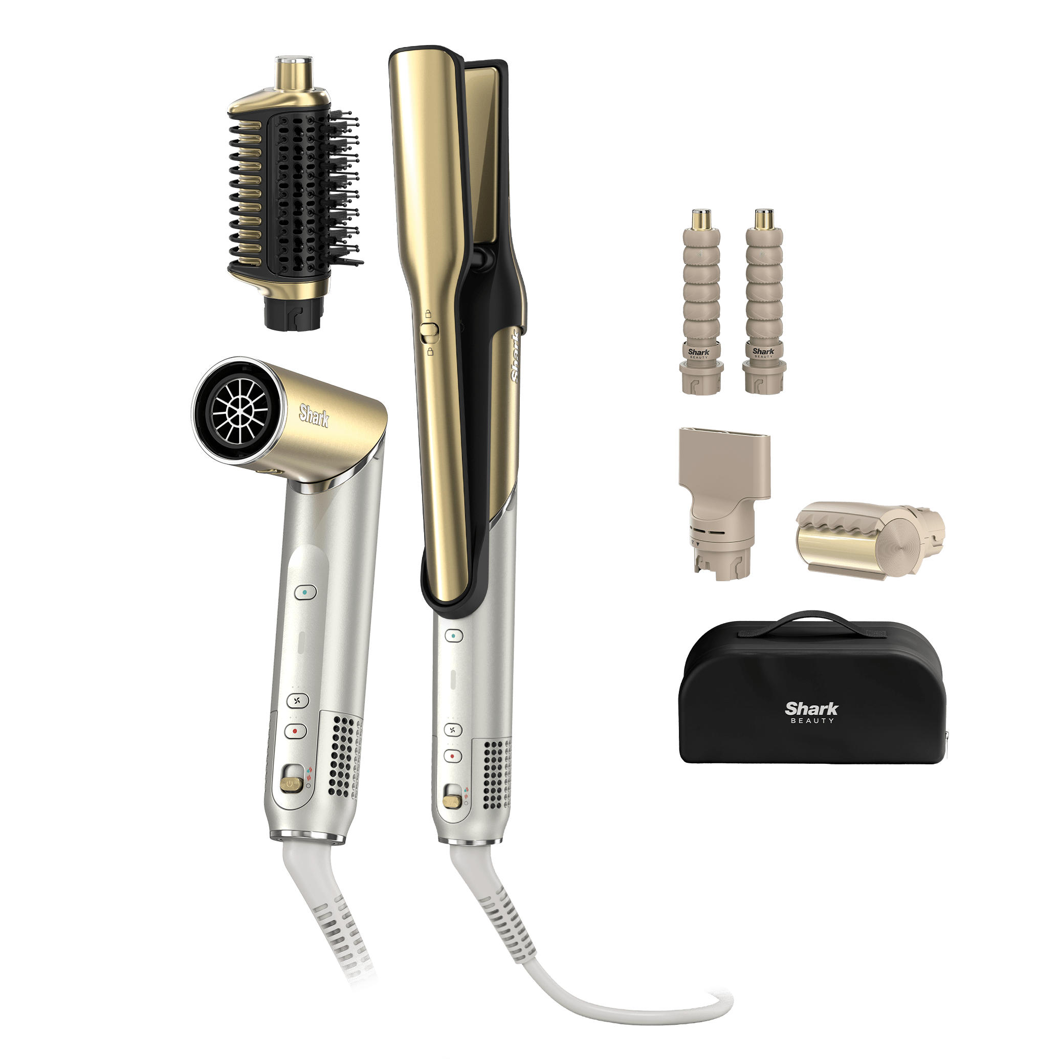 Shark Glam HD6051SEU con accessori per liscio, onde e finitura anticrespo