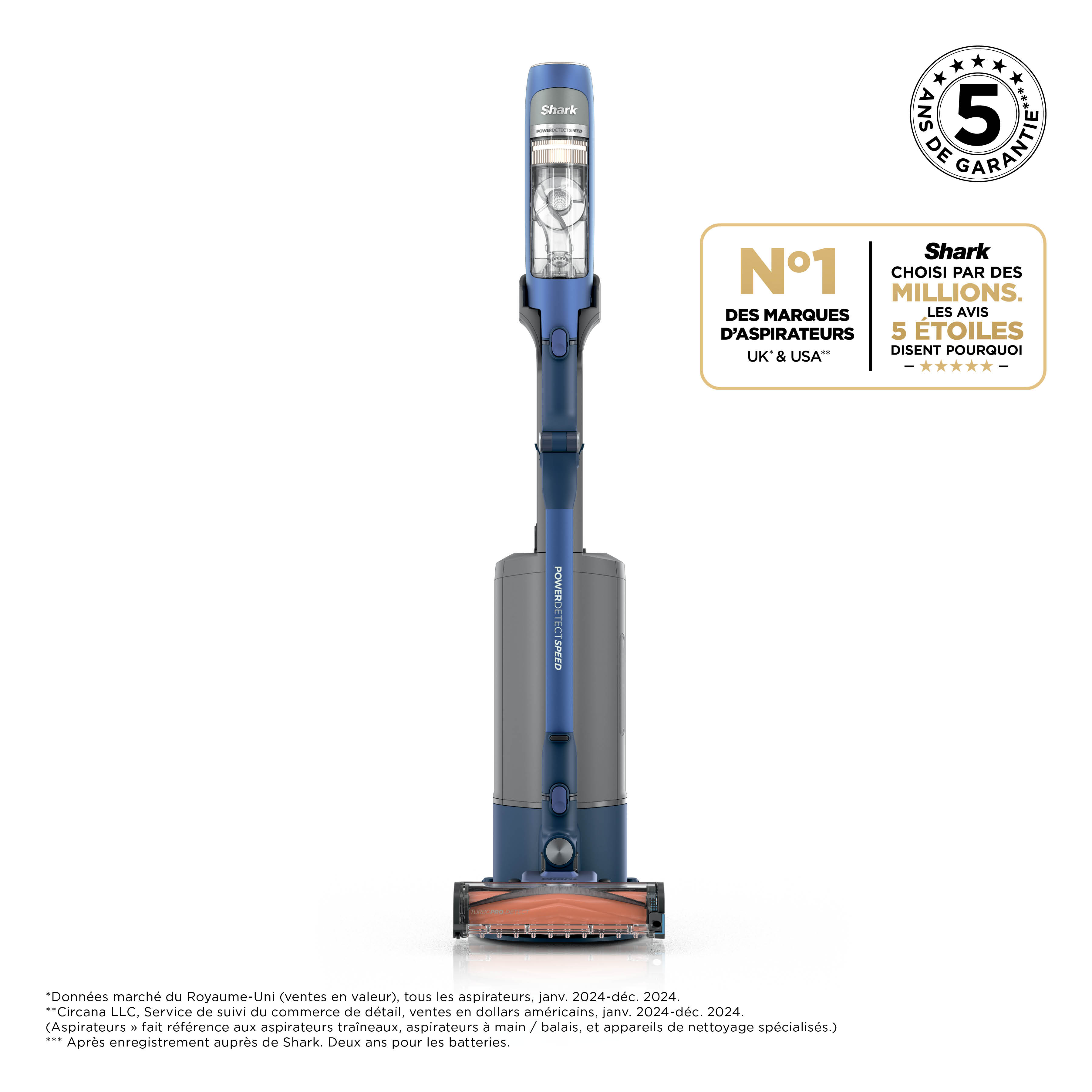 Shark PowerDetect Speed Pet Pro Clean & Empty Ultramarine IA3241FRT