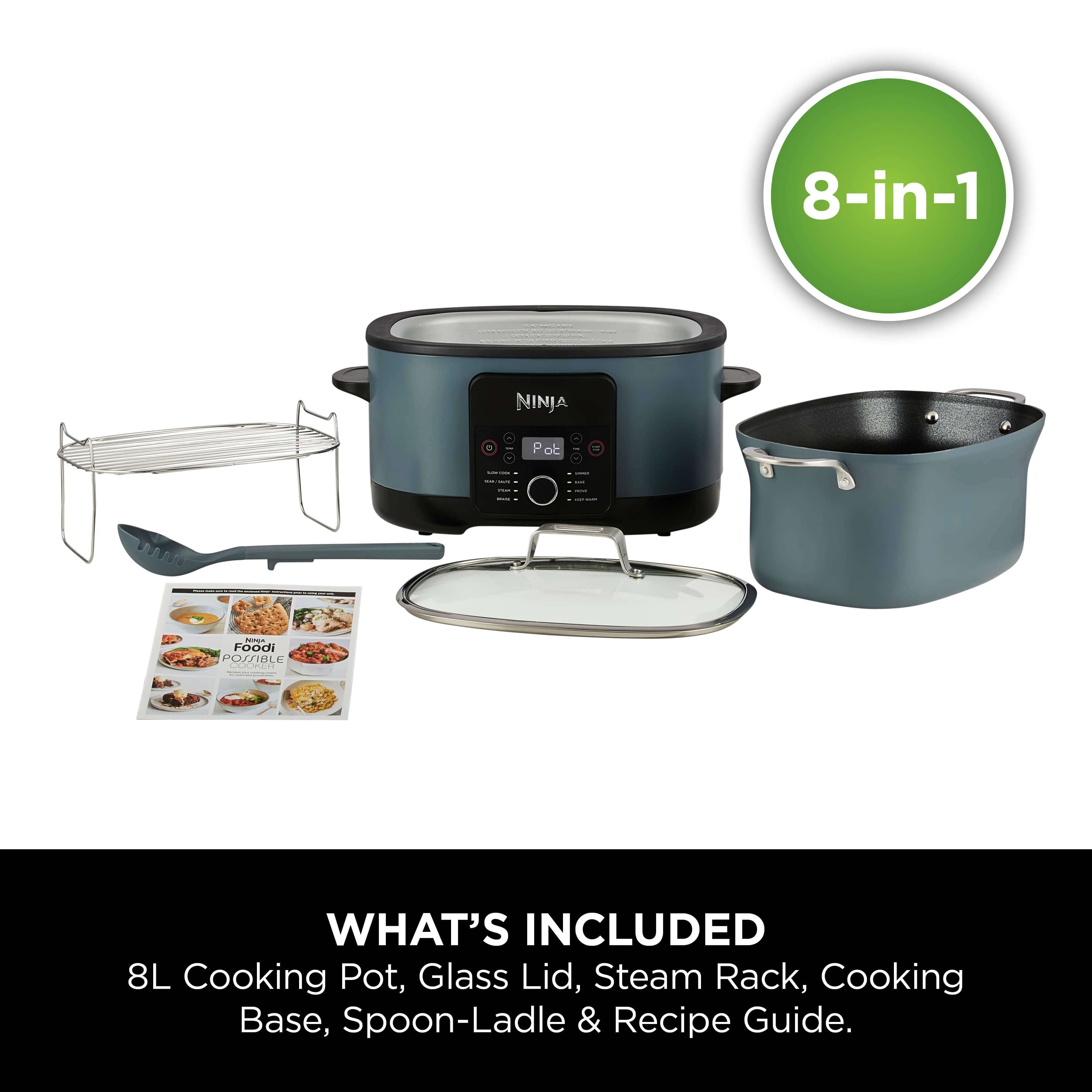 Foodi PossibleCooker, 8-in-1 Slow Cooker (Grey) MC1001UK