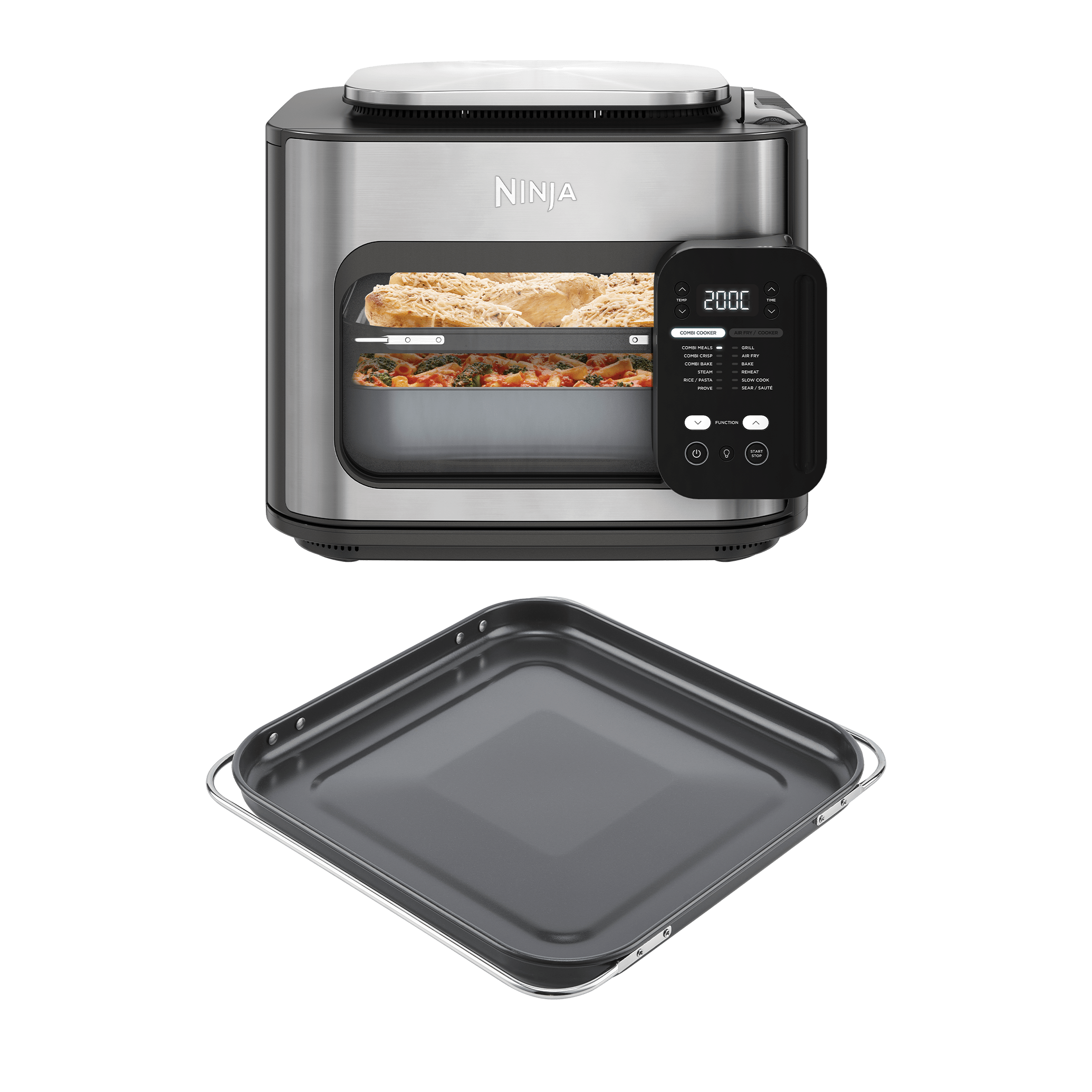 Pack Ninja Combi Multicuiseur, four et air fryer 12-en-1 avec casserole antiadhésive