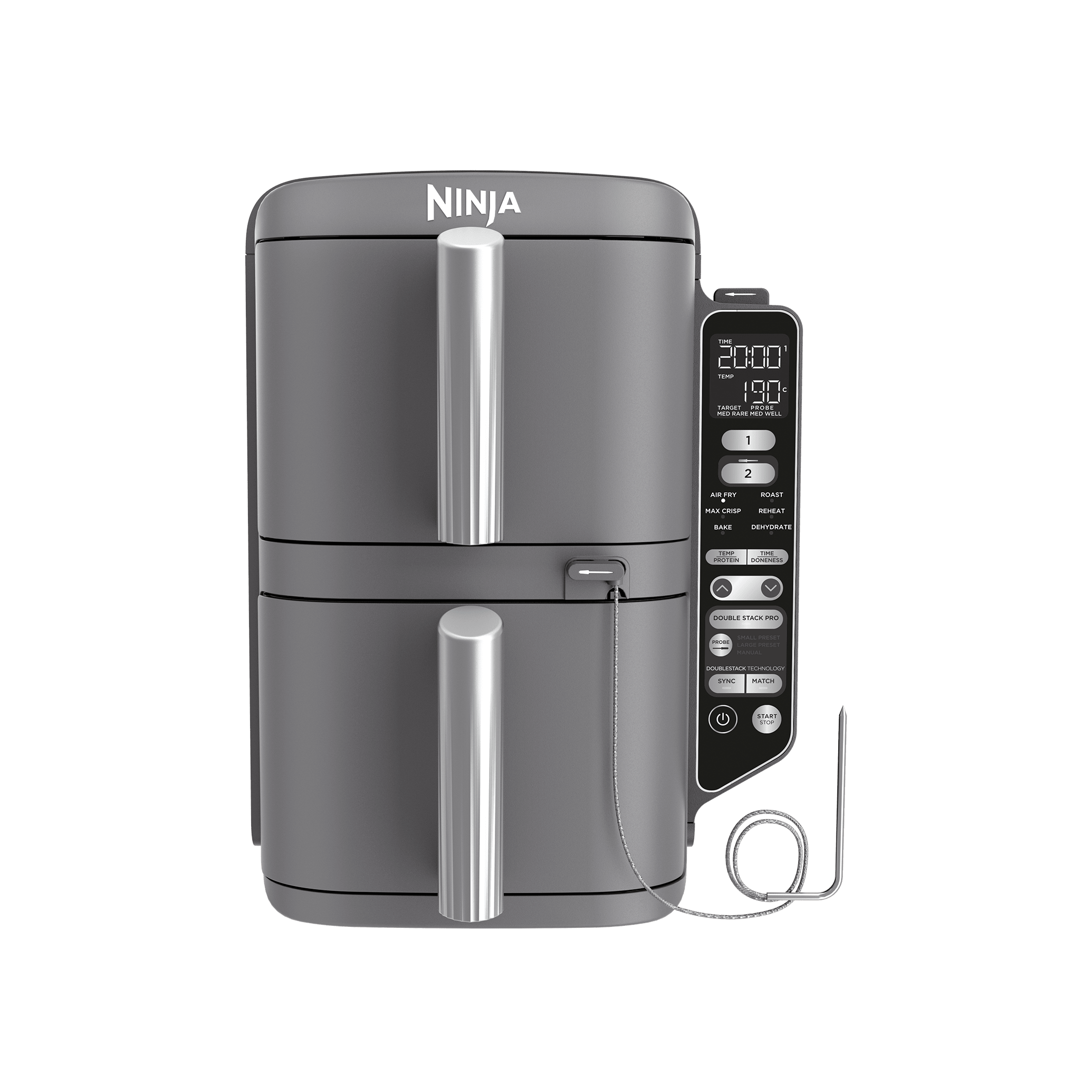 Ninja Double Stack XL 2-Lades 9,5 l Airfryer met Slim Kooksysteem