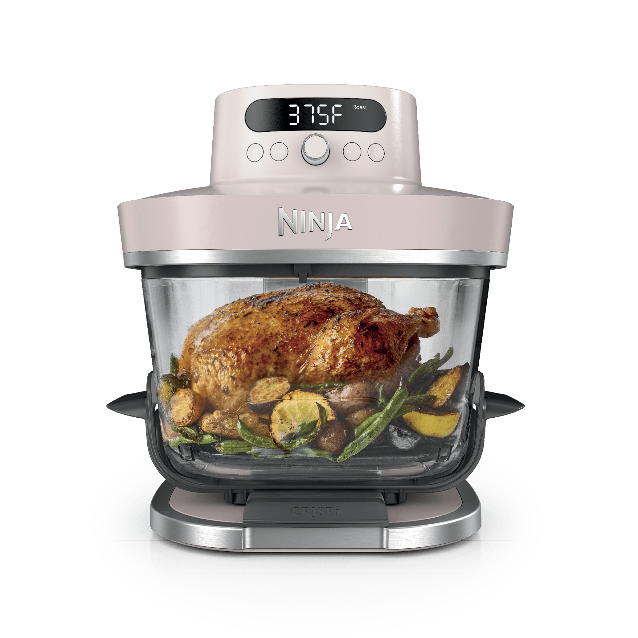 Ninja Crispi® Pro 6-in-1 Countertop Glass Air Fryer, Rose Quartz