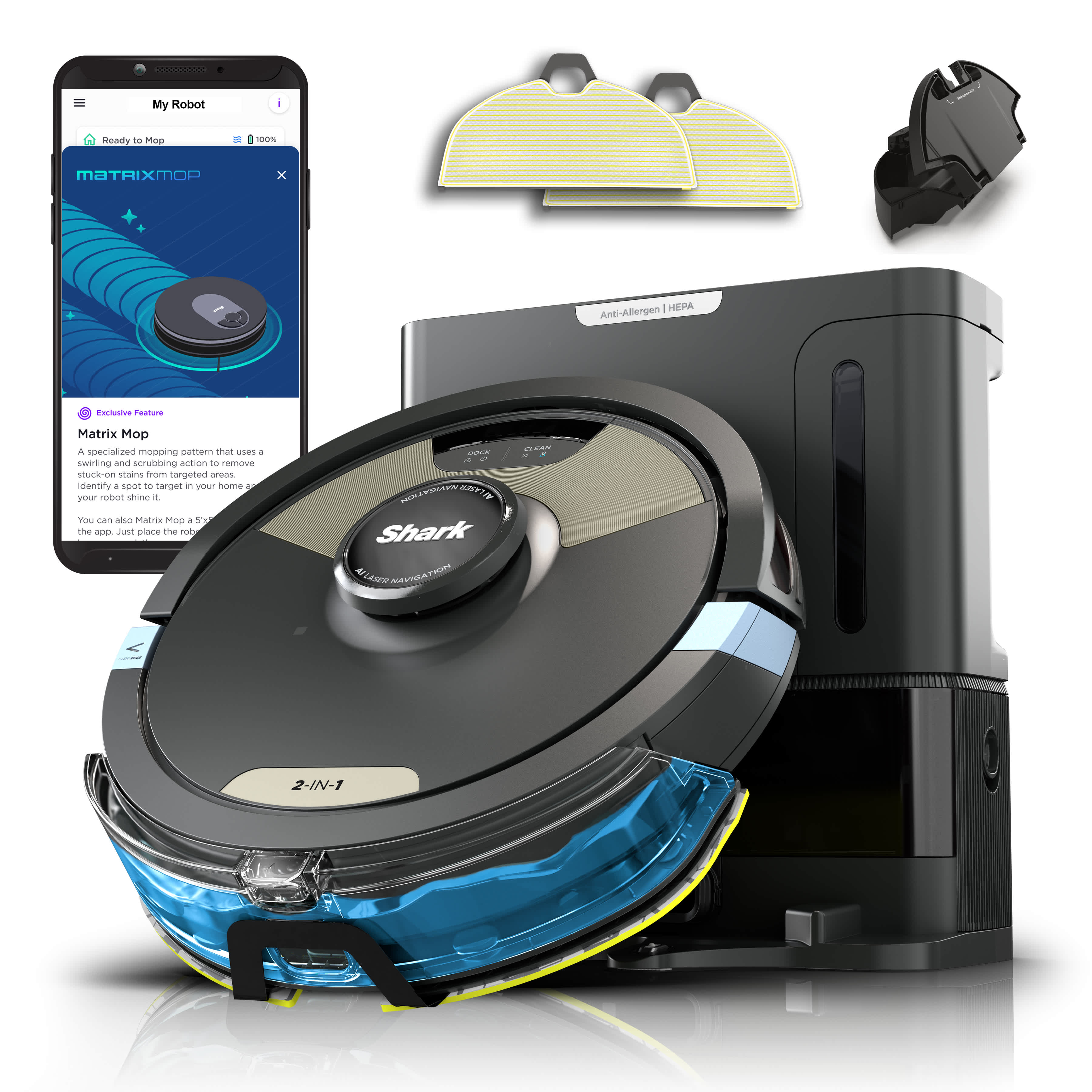 Shark Matrix™ Plus 2-in-1 Robot Self-Empty XL | SharkNinja
