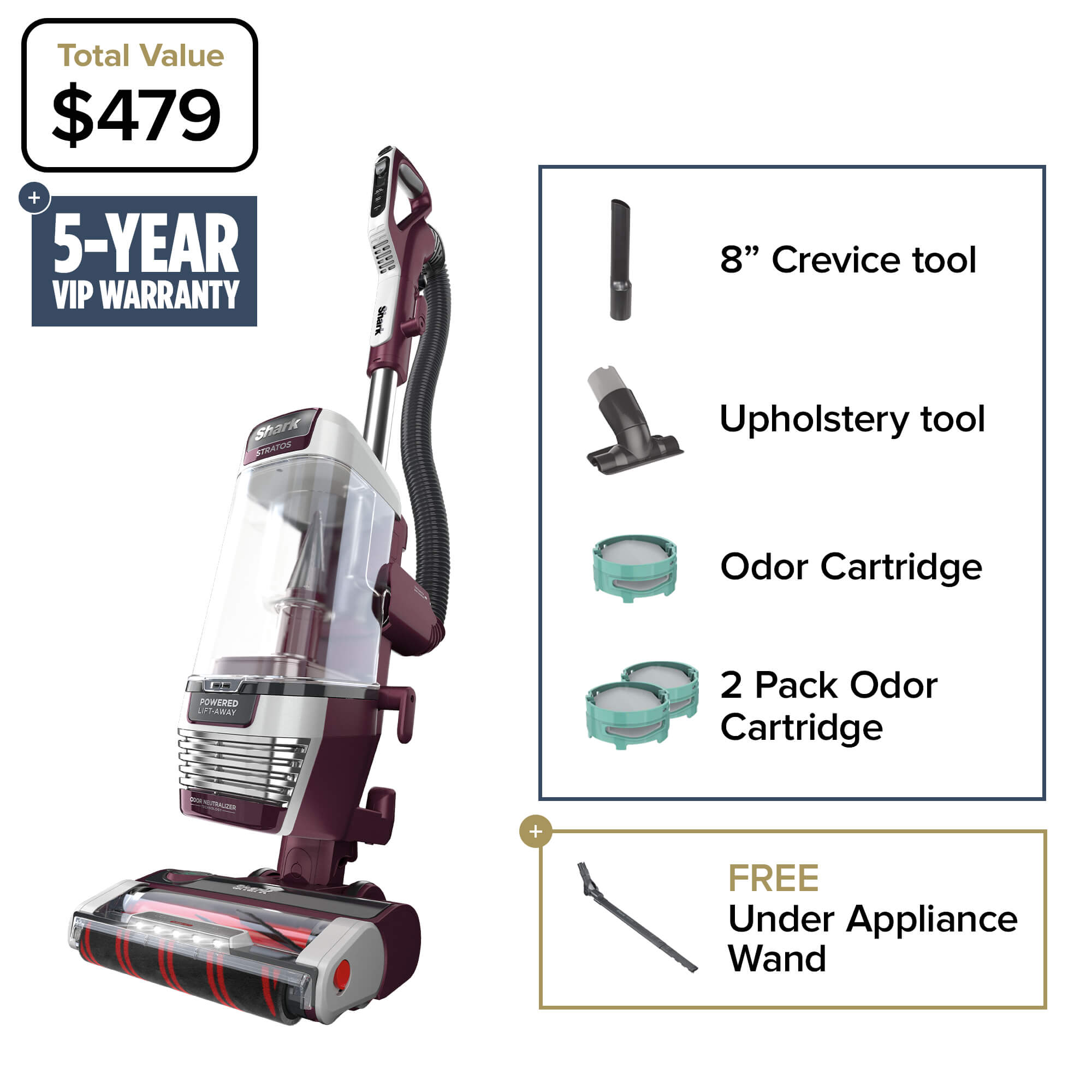 新品24-25 STRATOS 159cm Shark Stratos® Upright Vacuum | SharkNinja