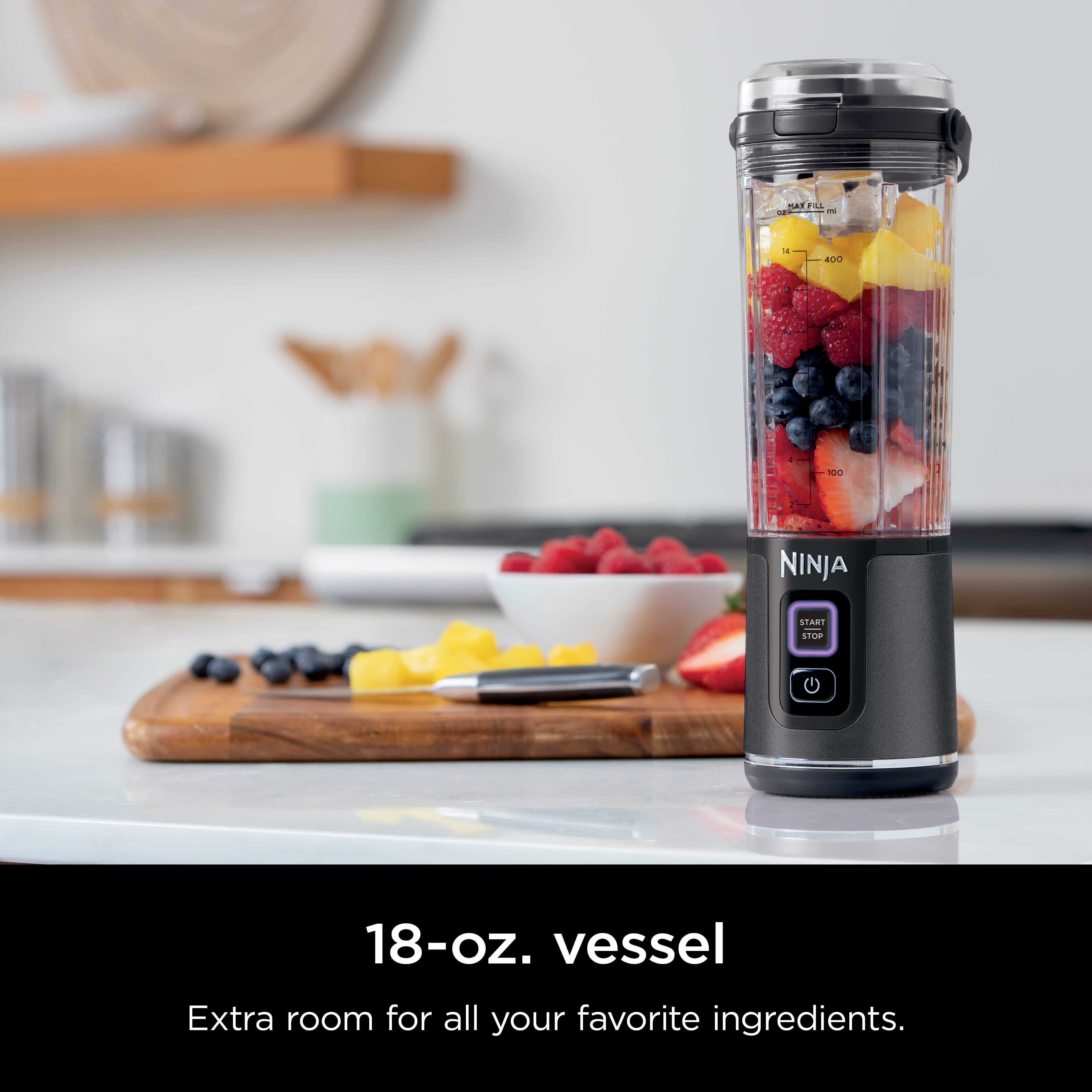 Ninja Blast™ Portable Blender Metallic Black | SharkNinja
