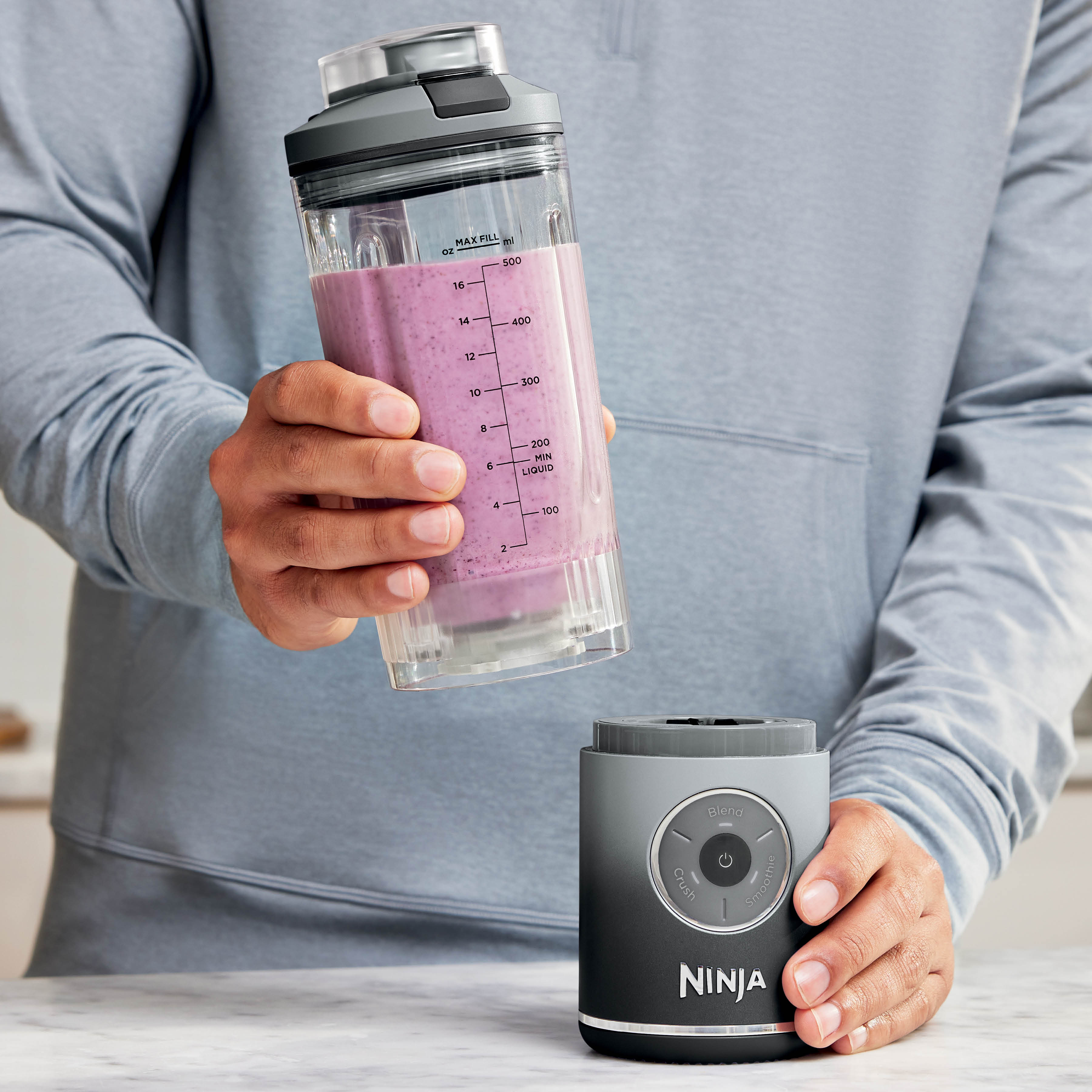 Ninja Blast™ Max Cordless Portable Blender Cool Grey, 22 oz