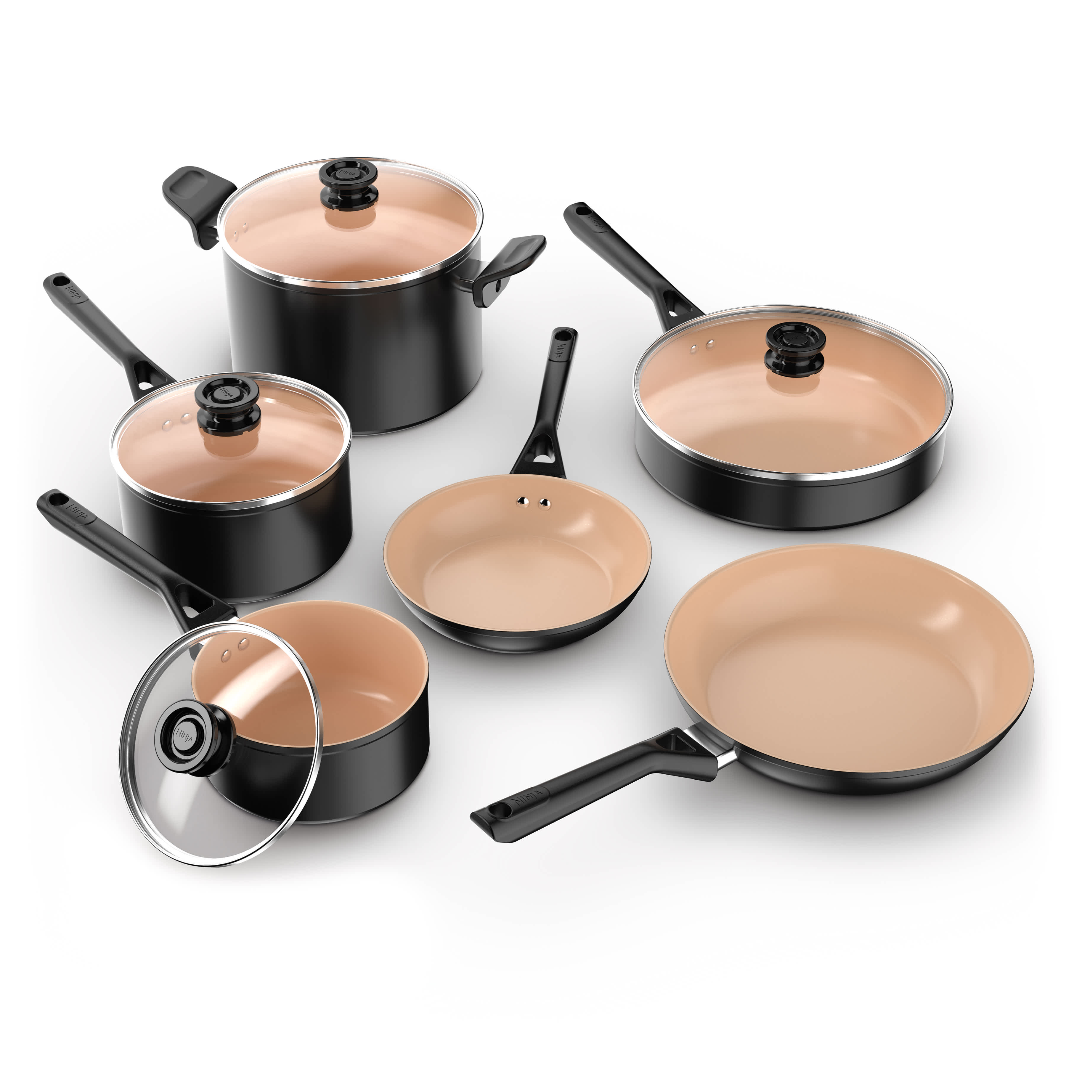 PanPセット Ninja Extended Life™ Ceramic Select 10-Piece Cookware Set | SharkNinja