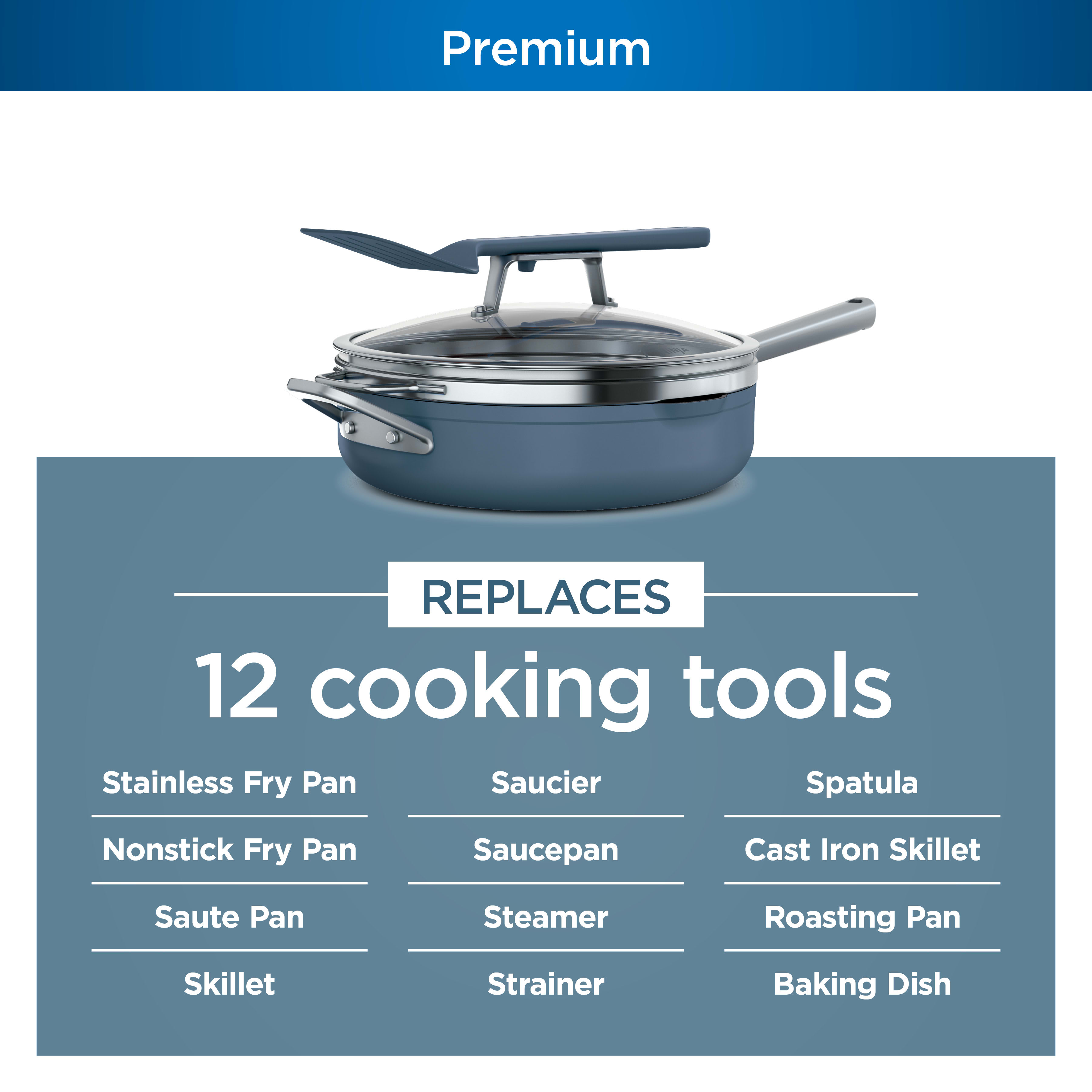 Ninja Foodi NeverStick PossiblePot 7-Quart Pot - Nonstick, Oven Safe To 500°F, Macaron Blue