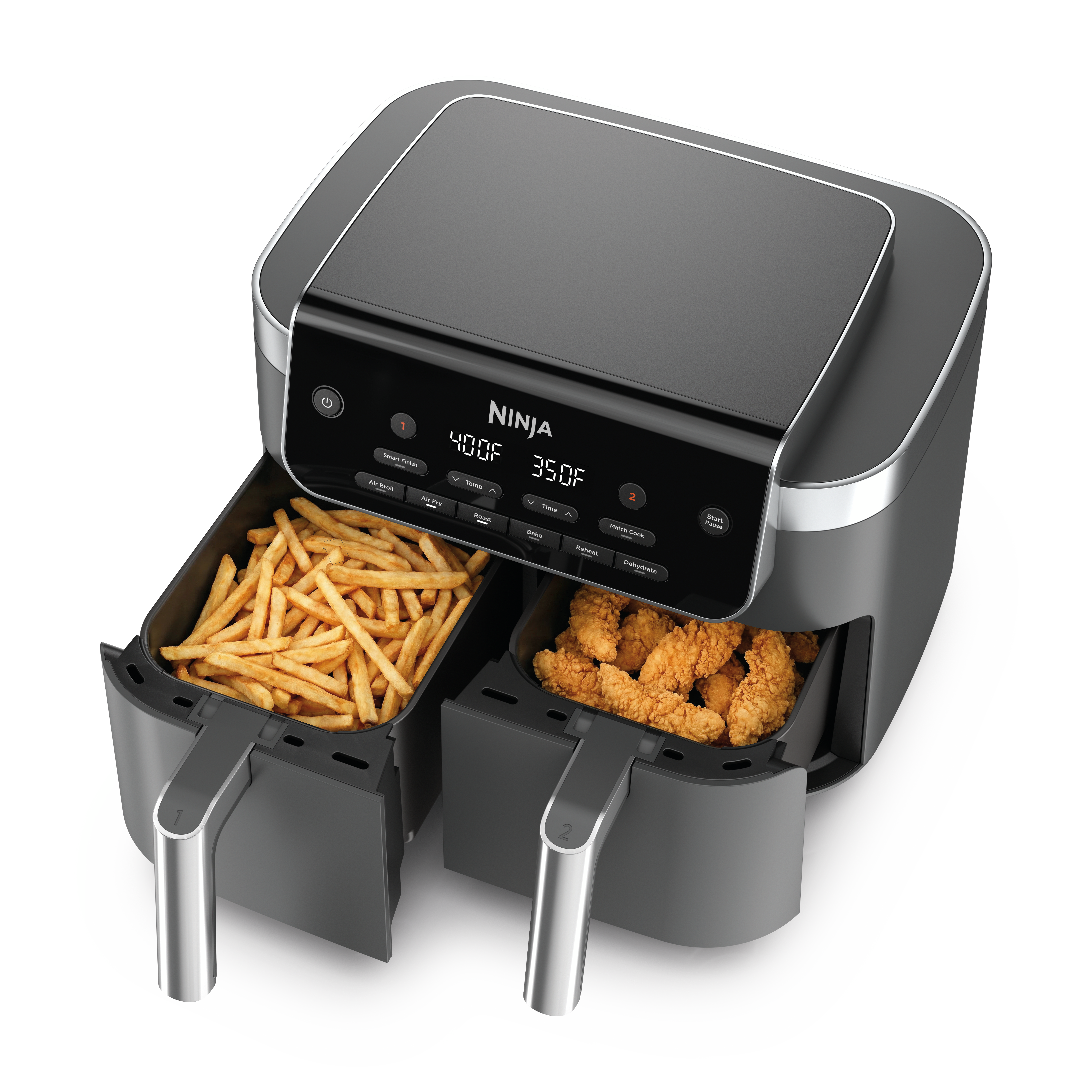 Ninja® DualZone™ 8-QT 6-in-1 Dual Air Fryer, Grey | SharkNinja CA