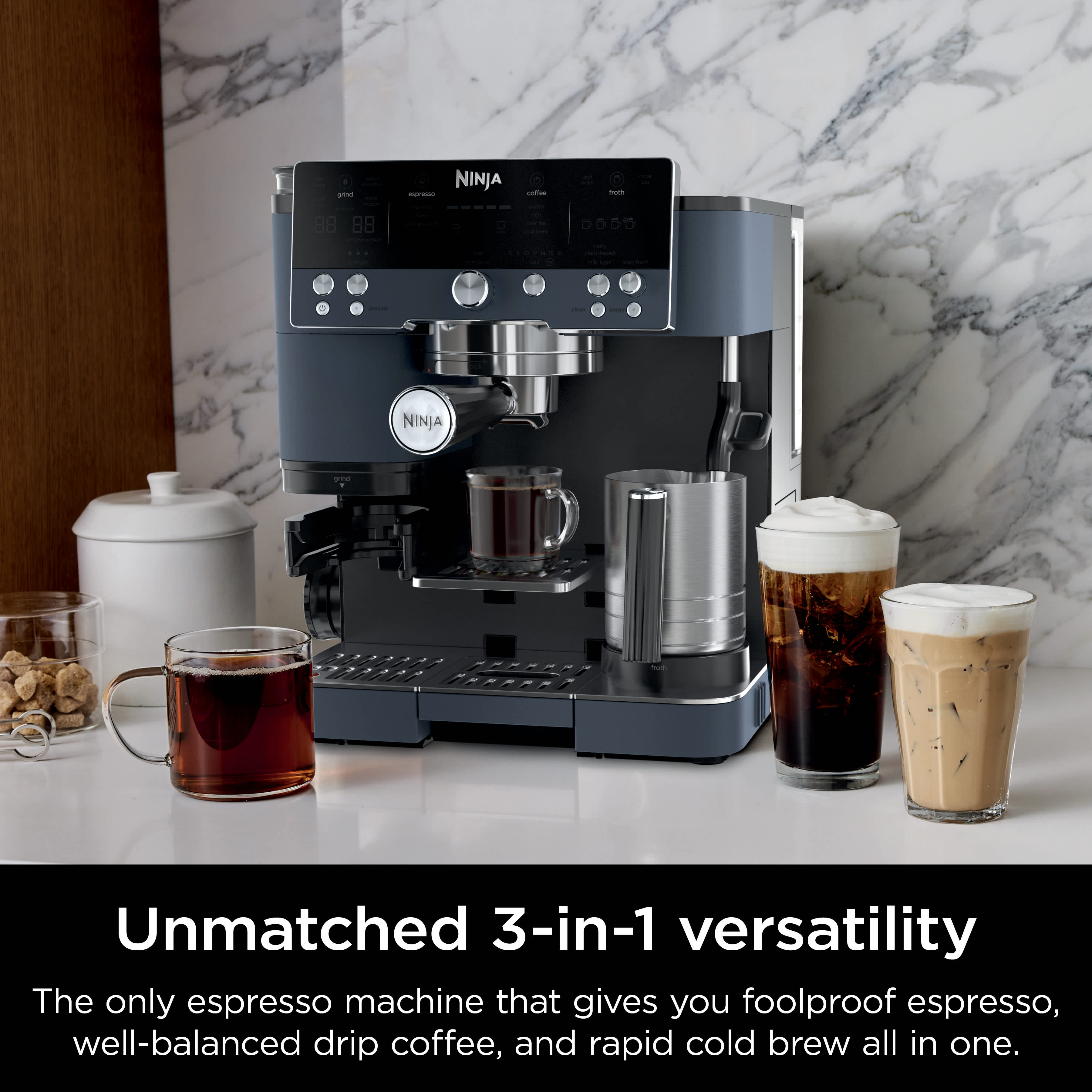 Ninja Luxe™ Café Premier 3-in-1 Espresso, Coffee & Cold Brew
