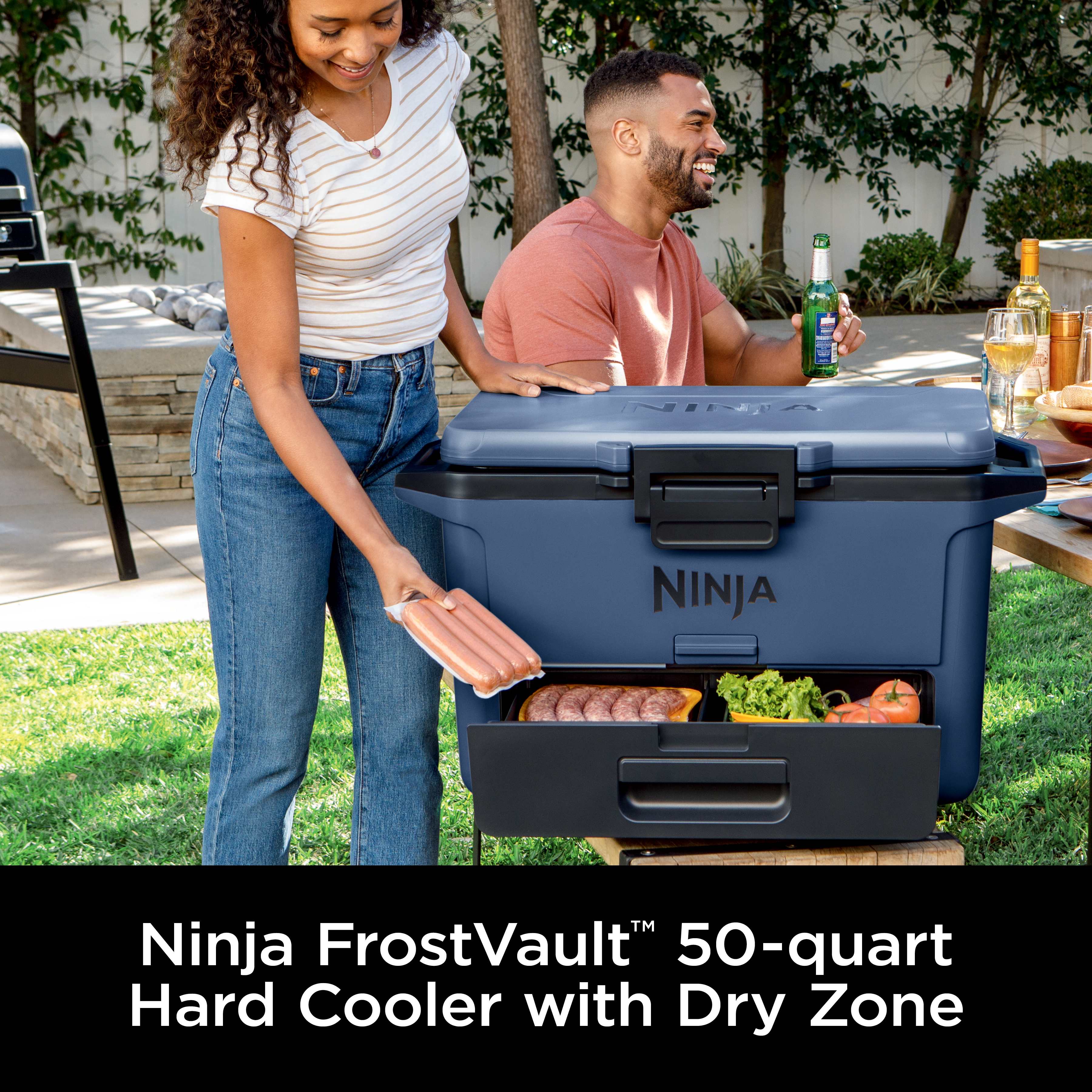 Chill Ninja FrostVault™ 50qt Hard Cooler with Cold Dry Zone