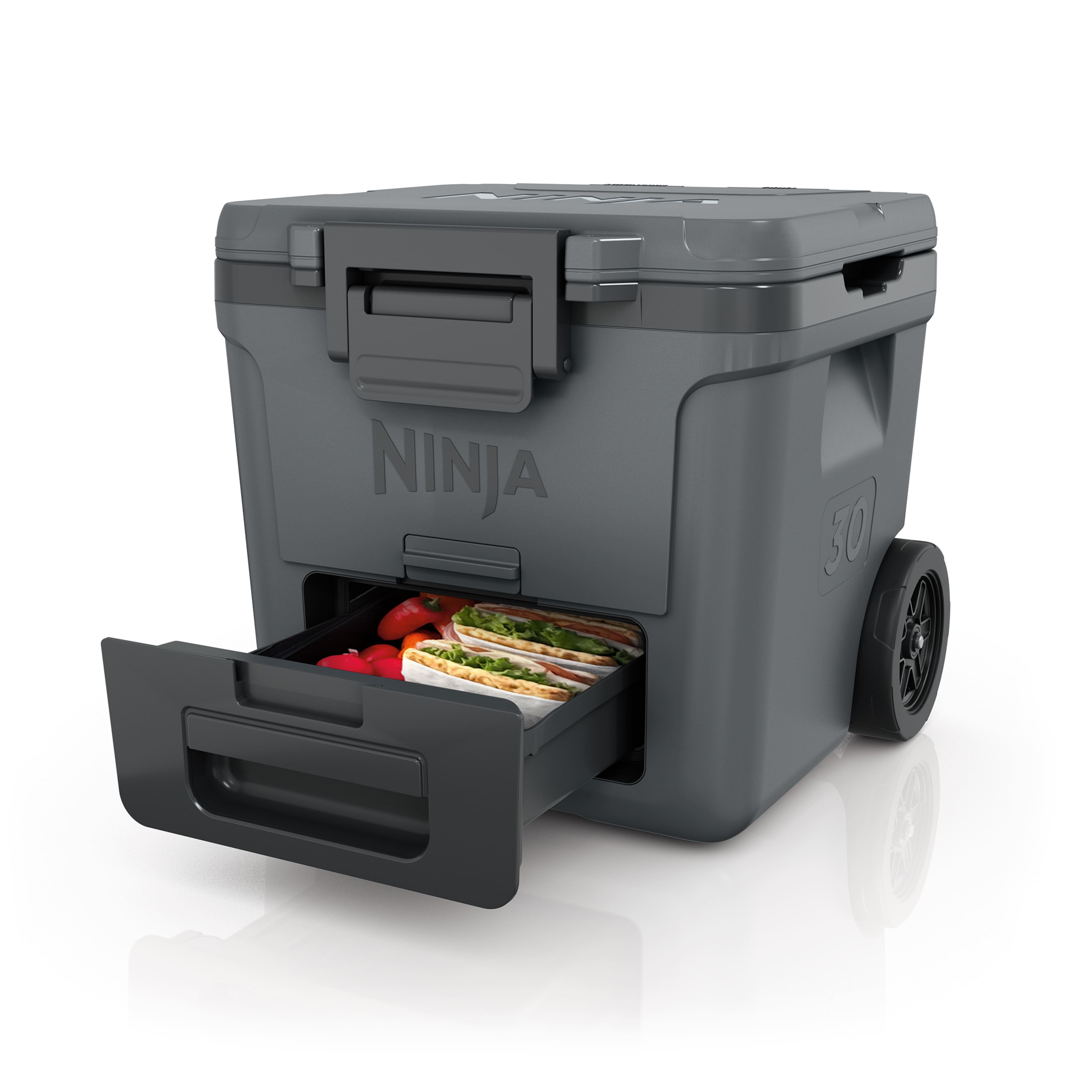 Ninja FrostVault™ 30qt Wheeled Cooler with Dry Zone (Charcoal Gray