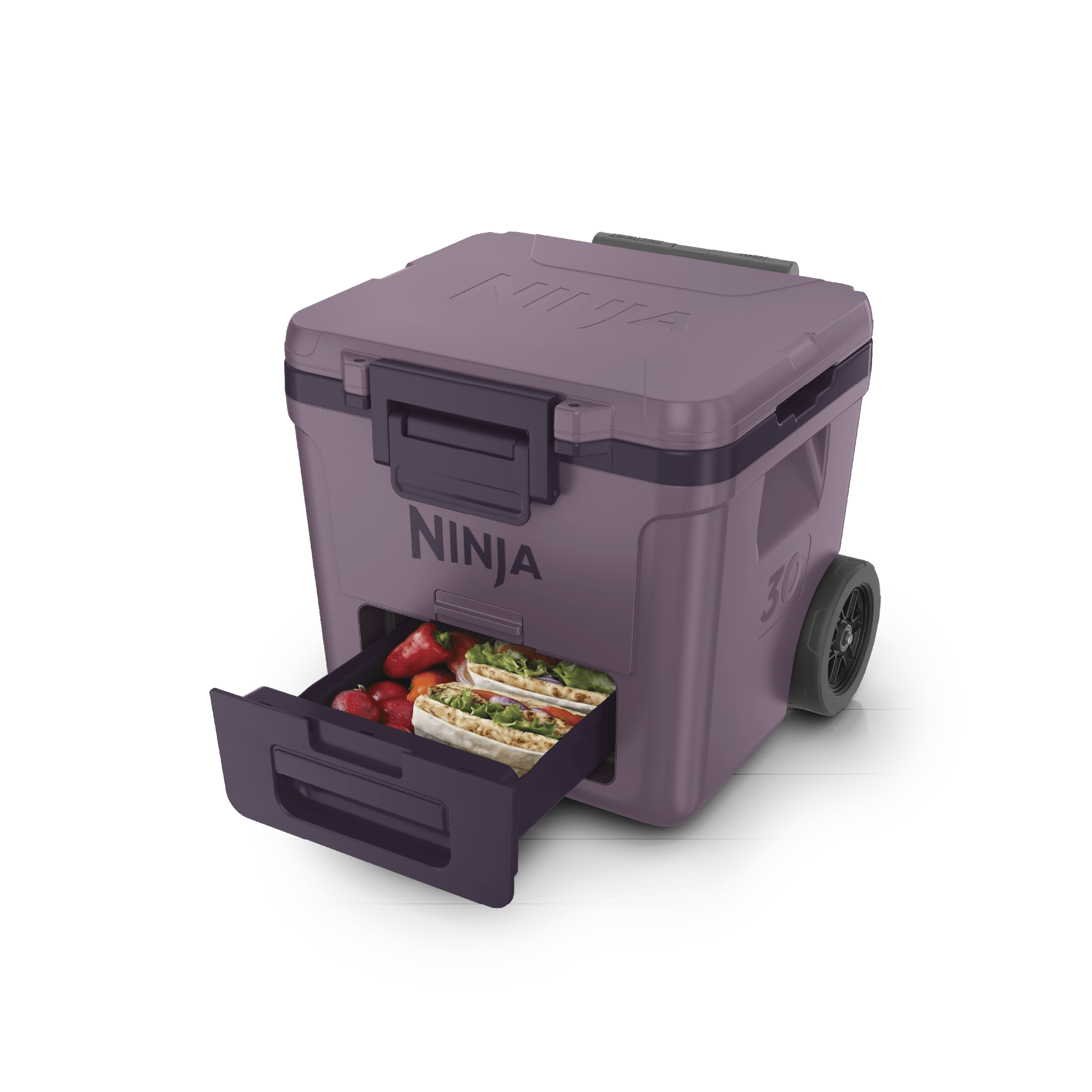 Ninja FrostVault™ 30qt Wheeled Cooler with Cold Dry Zone in Plum
