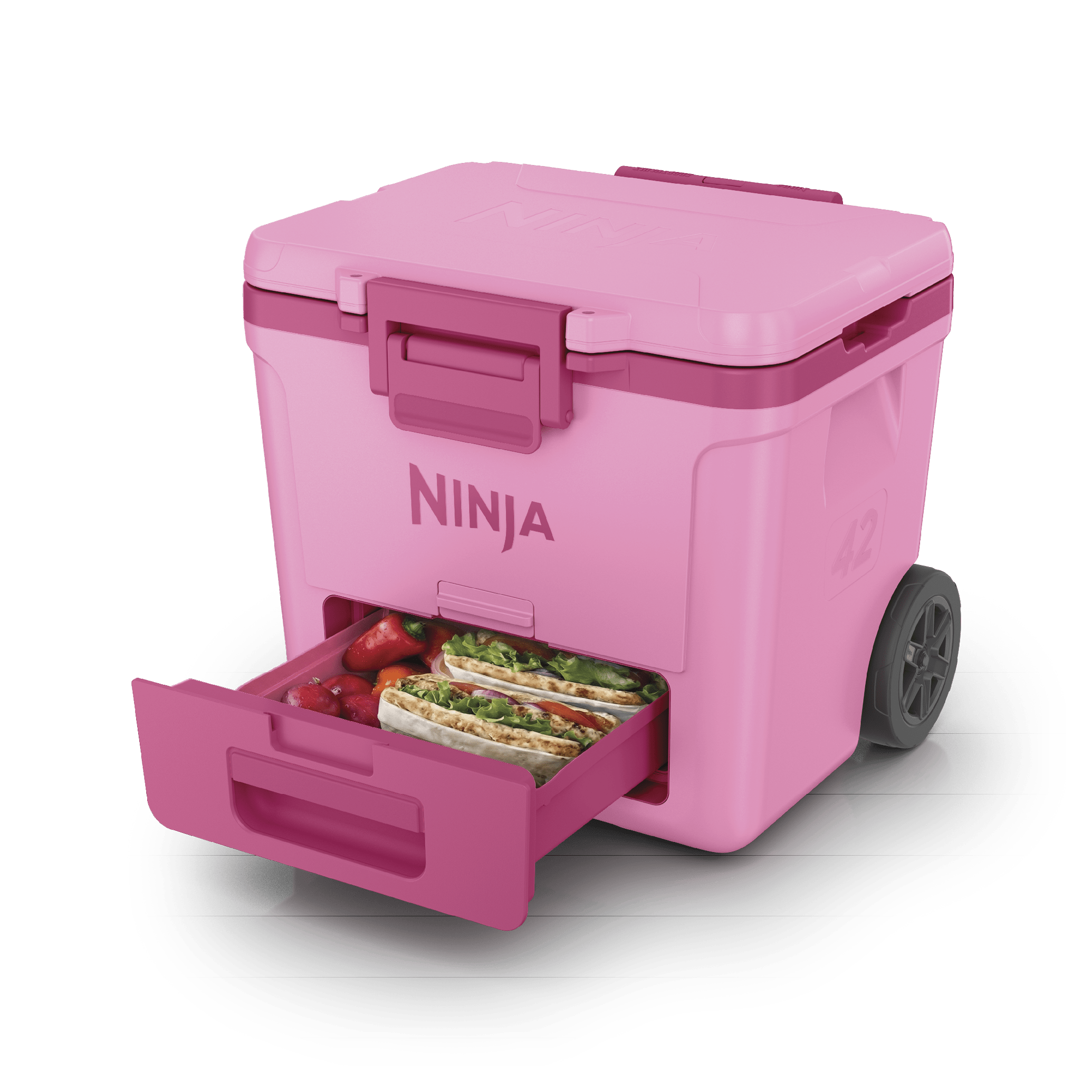 Ninja FrostVault™ 42qt Wheeled Cooler with Dry Zone in Pink