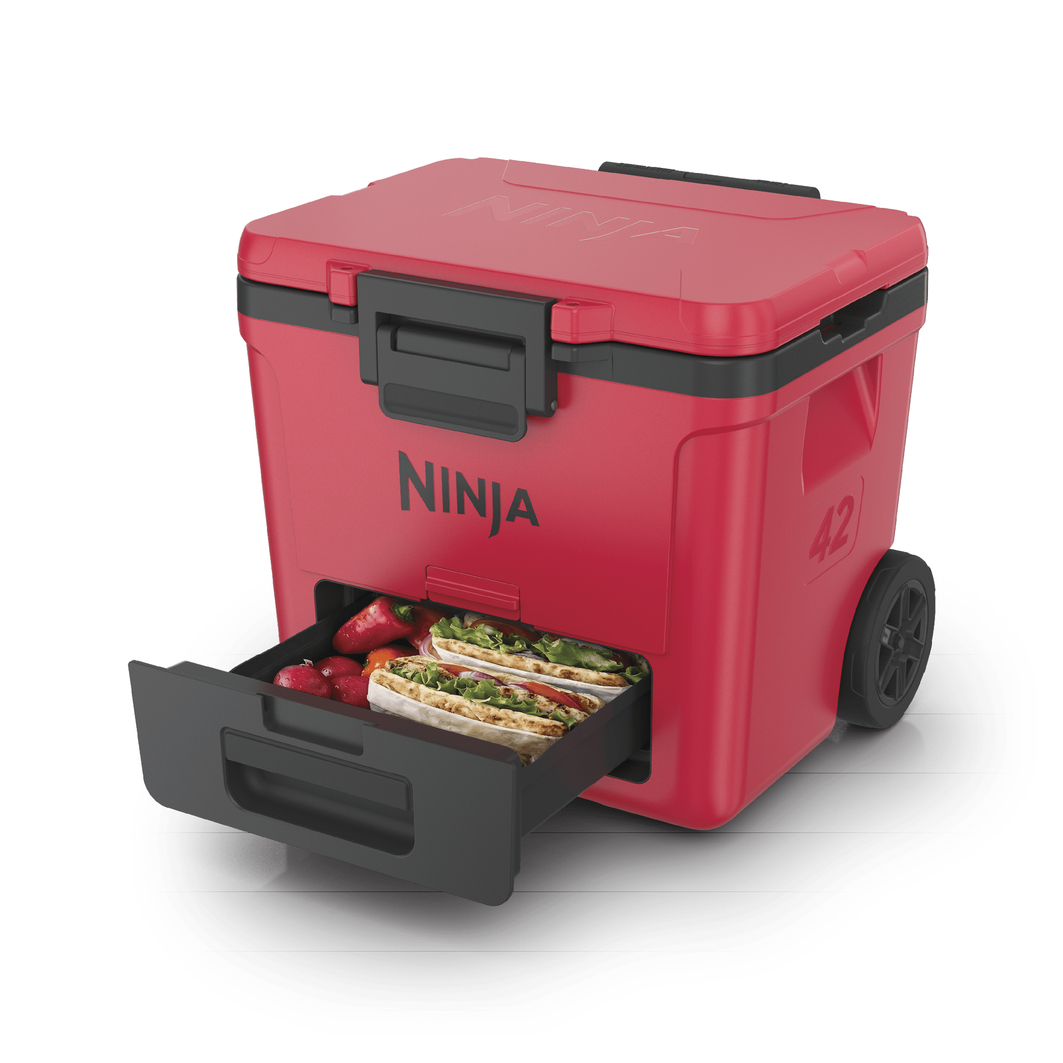 Ninja FrostVault™ 42qt Cooler with Wheels in True Red | SharkNinja