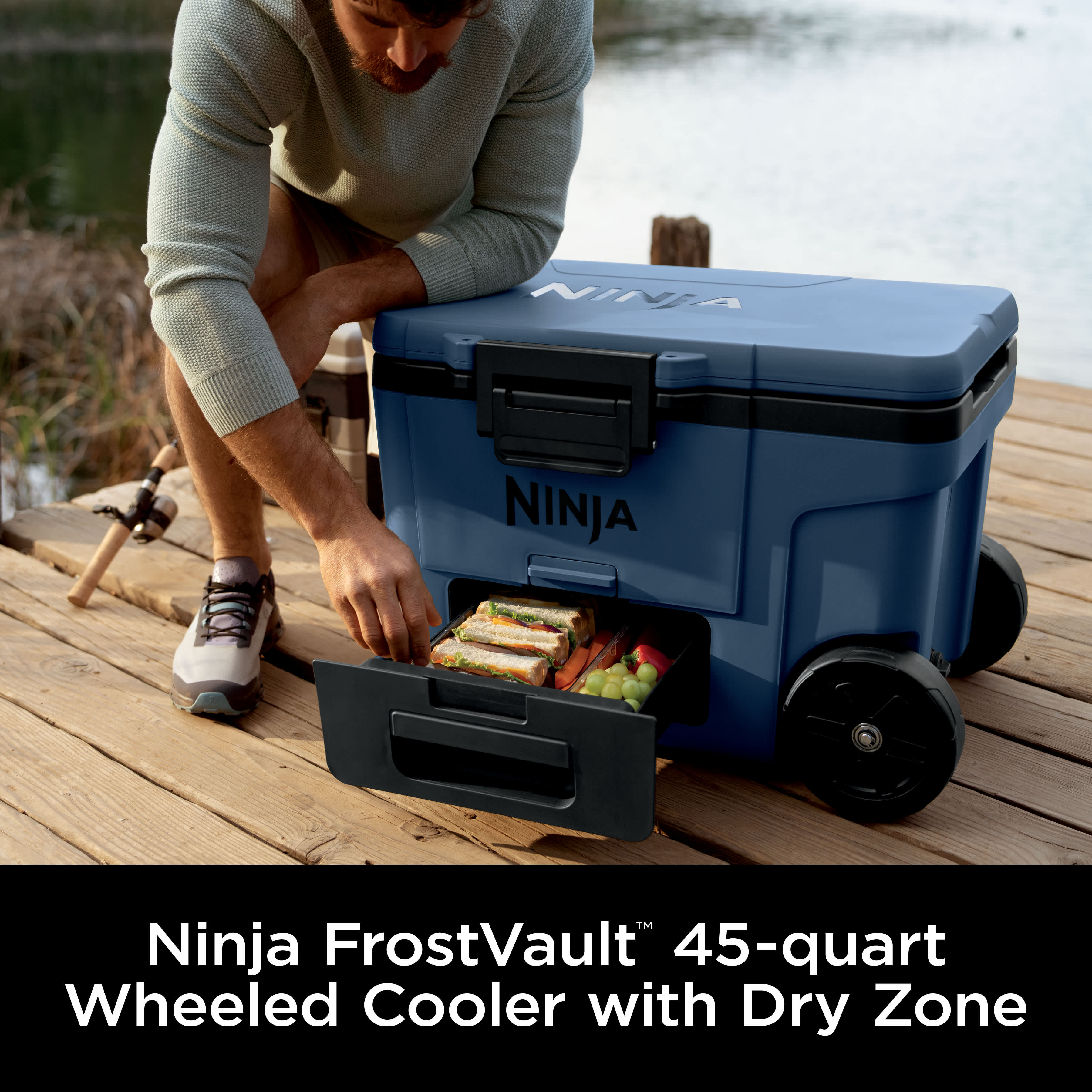 Ninja FrostVault™ 45qt Wheeled Cooler with Dry Zone (Lakeshore