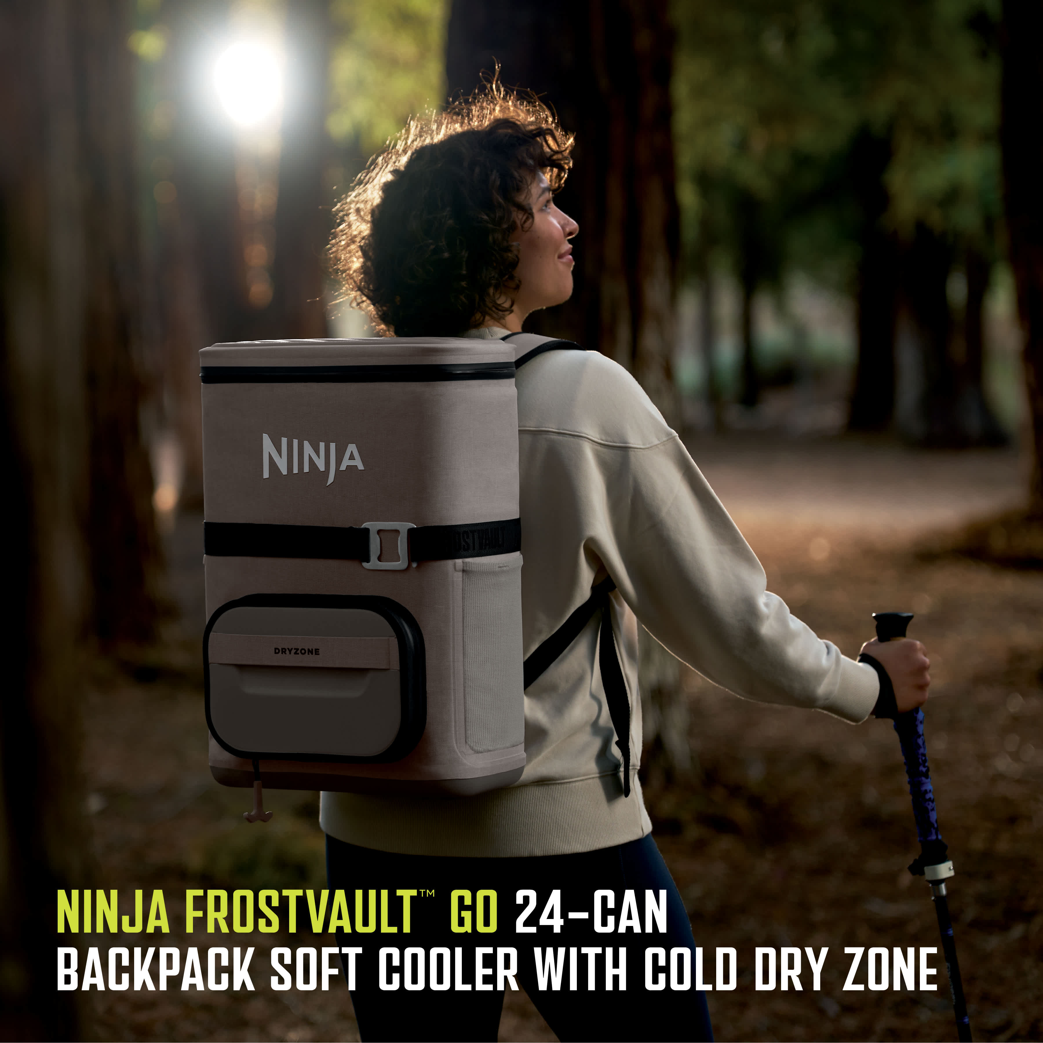 Ninja Outdoor FrostVault™ Go 24-Can Backpack Soft Cooler with Cold
