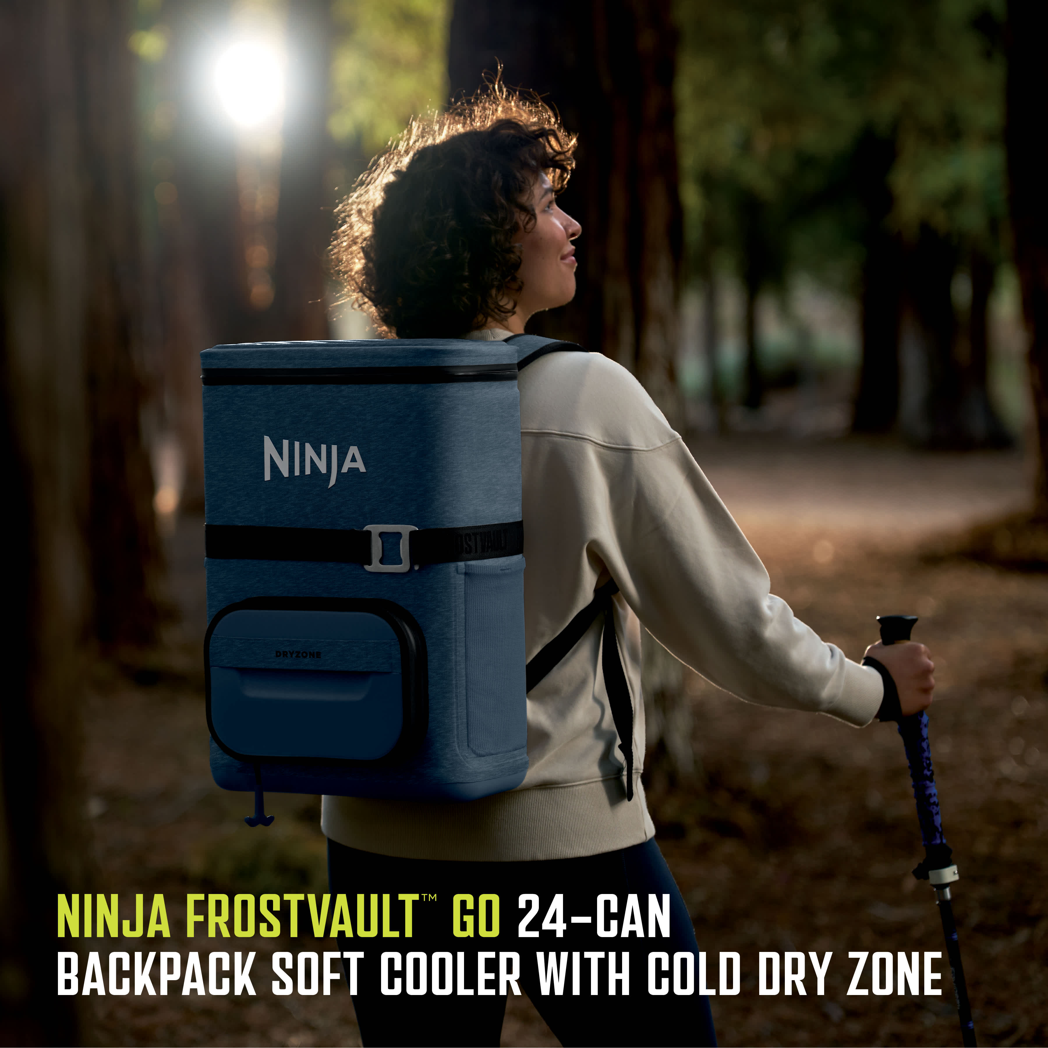 Ninja Outdoor FrostVault™ Go 24-Can Backpack Soft Cooler with Cold