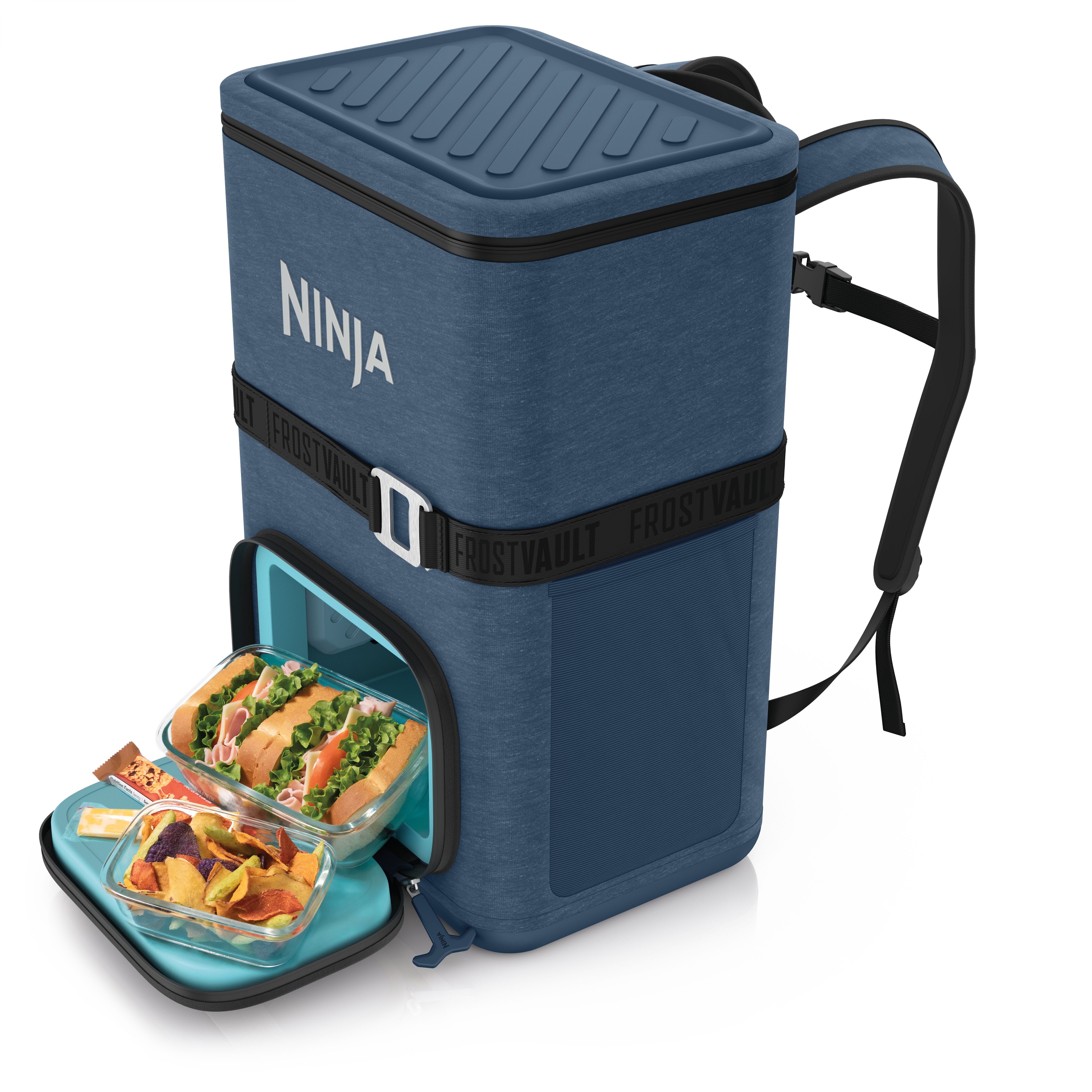 【美品】smoothmood Off Duty Backpack フォグブルー Ninja Outdoor FrostVault™ Go 36-Can Backpack Soft Cooler with Cold