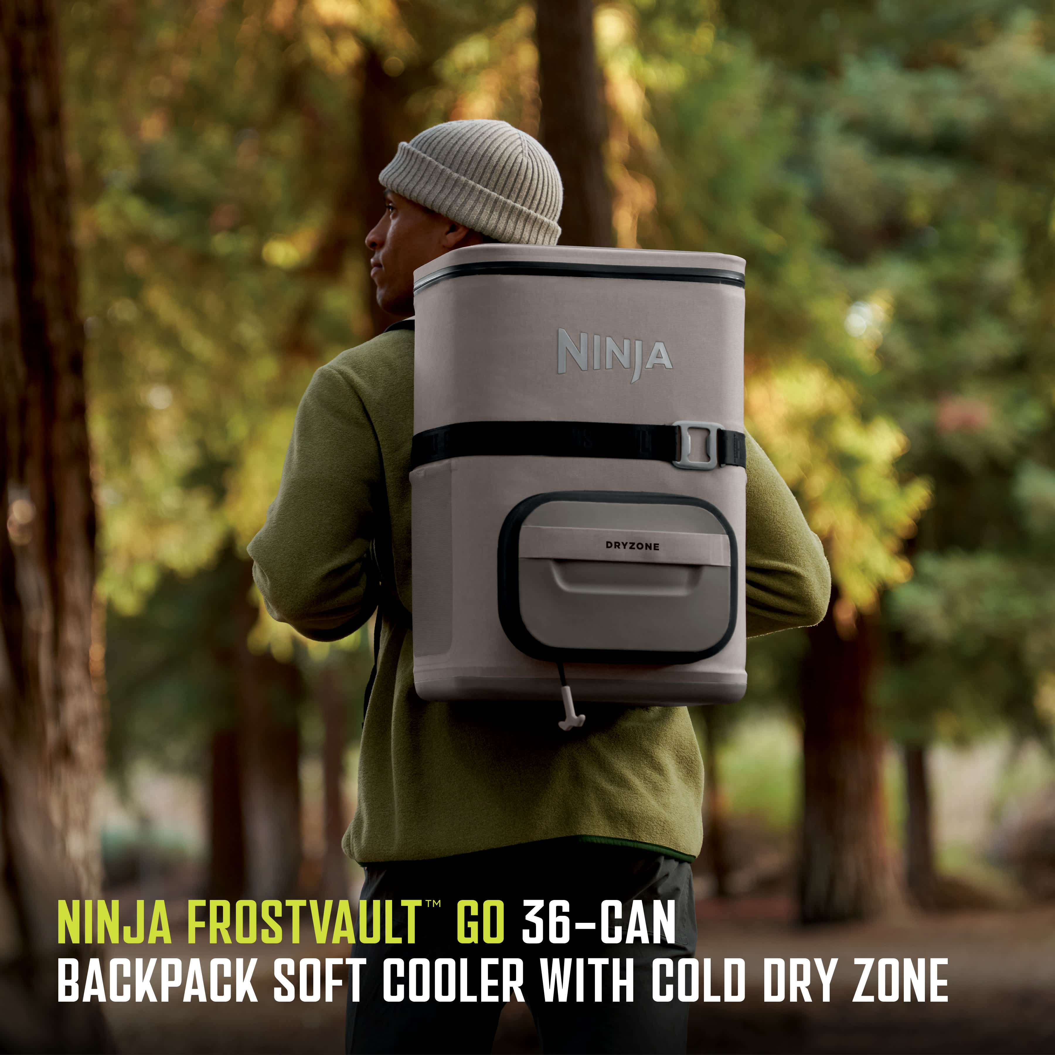 Ninja Outdoor FrostVault™ Go 36-Can Backpack Soft Cooler with Cold