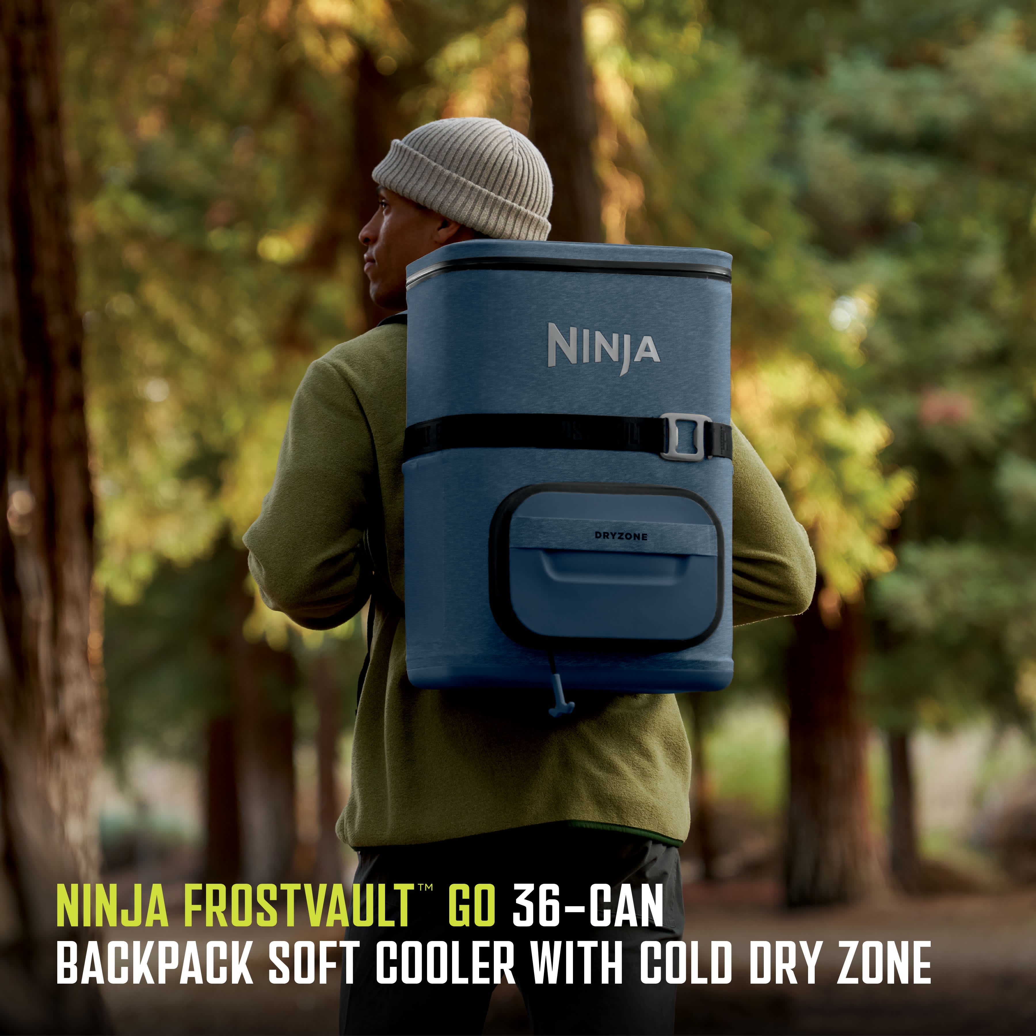 Ninja FrostVault™ Go 36-Can Backpack Soft Cooler with Cold Dry