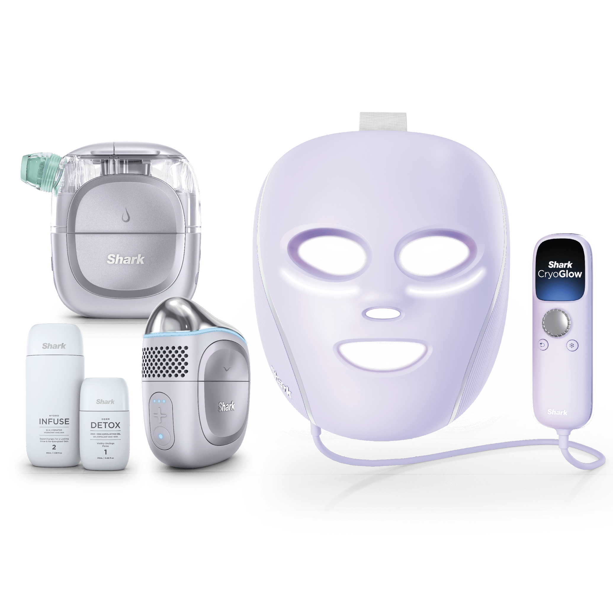 Shark CryoGlow™, FacialPro™ Glow & Depuffi™ Bundle in Lilac
