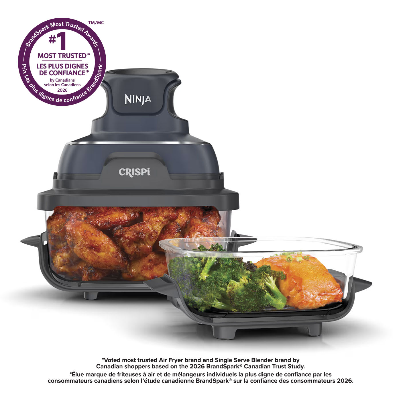 Ninja Crispi 4-in-1 Portable Glass Air Fryer