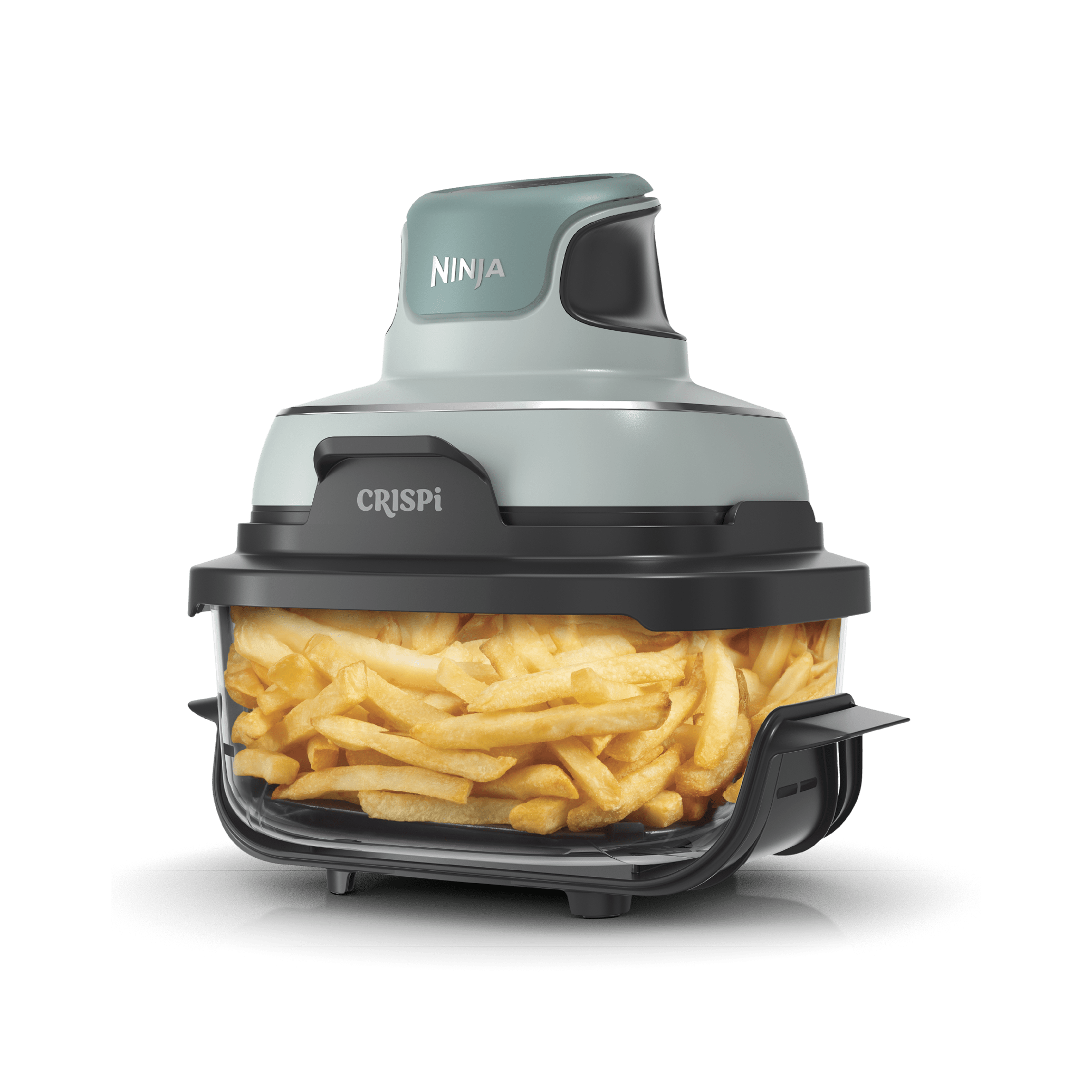 ninja crispi エアフライヤー　ガラスポータブル調理システム　ピンク Ninja Crispi® 4-in-1 Portable Glass Air Fryer Cooking System, Mint