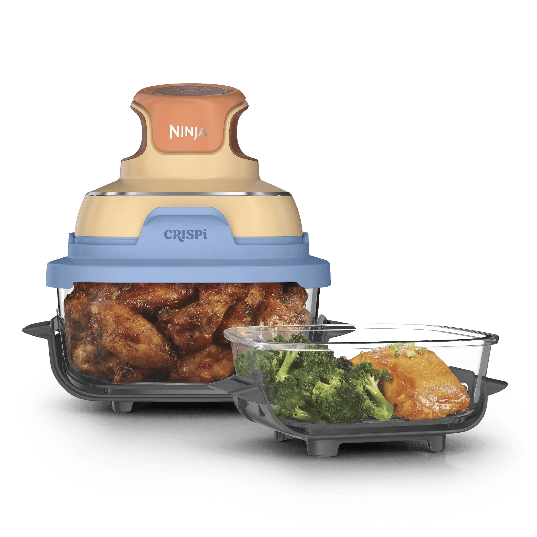 Ninja Crispi® 4-in-1 Portable Glass Air Fryer Cooking System, Mango Clouds