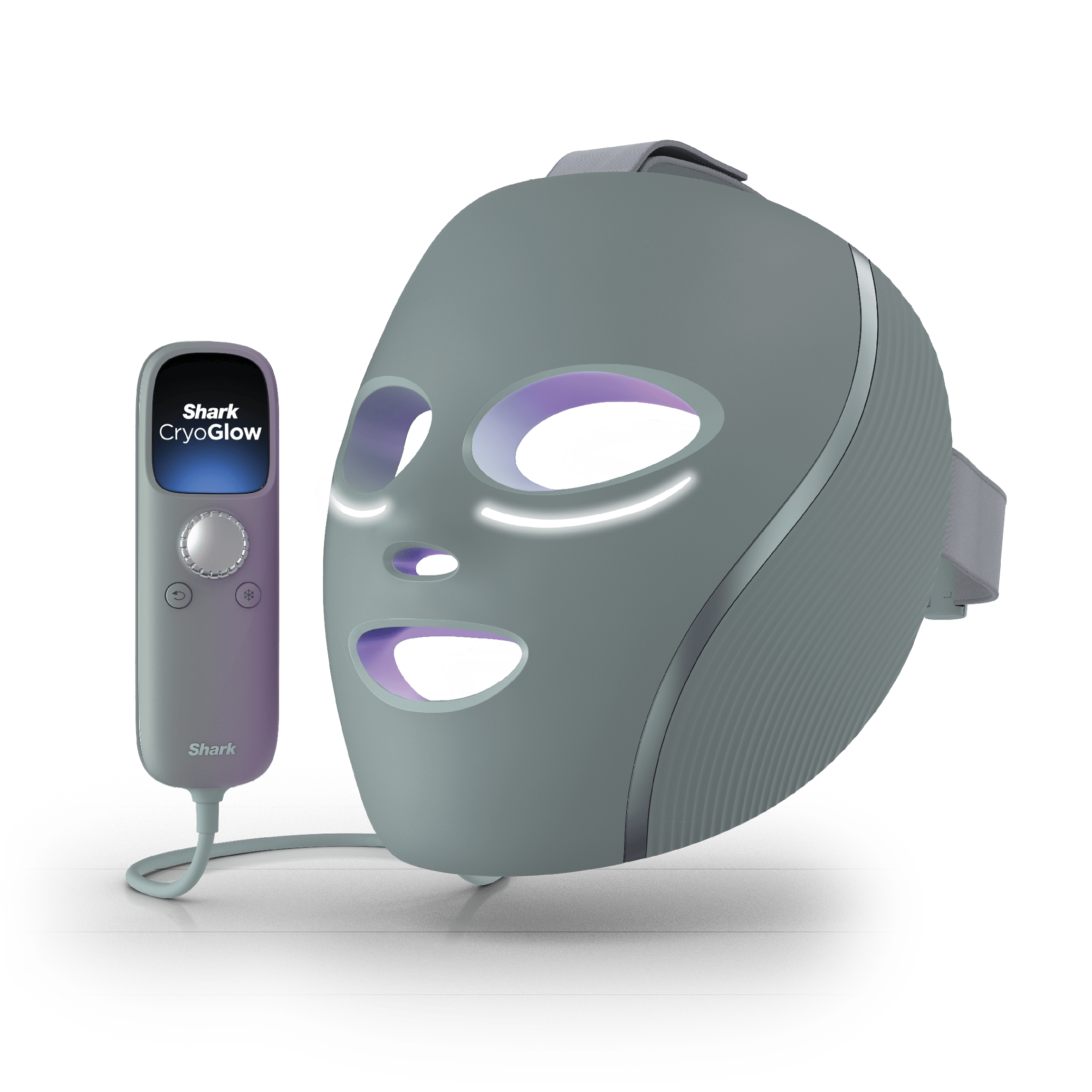 Shark CryoGlow LED Face Mask in Frosted Green