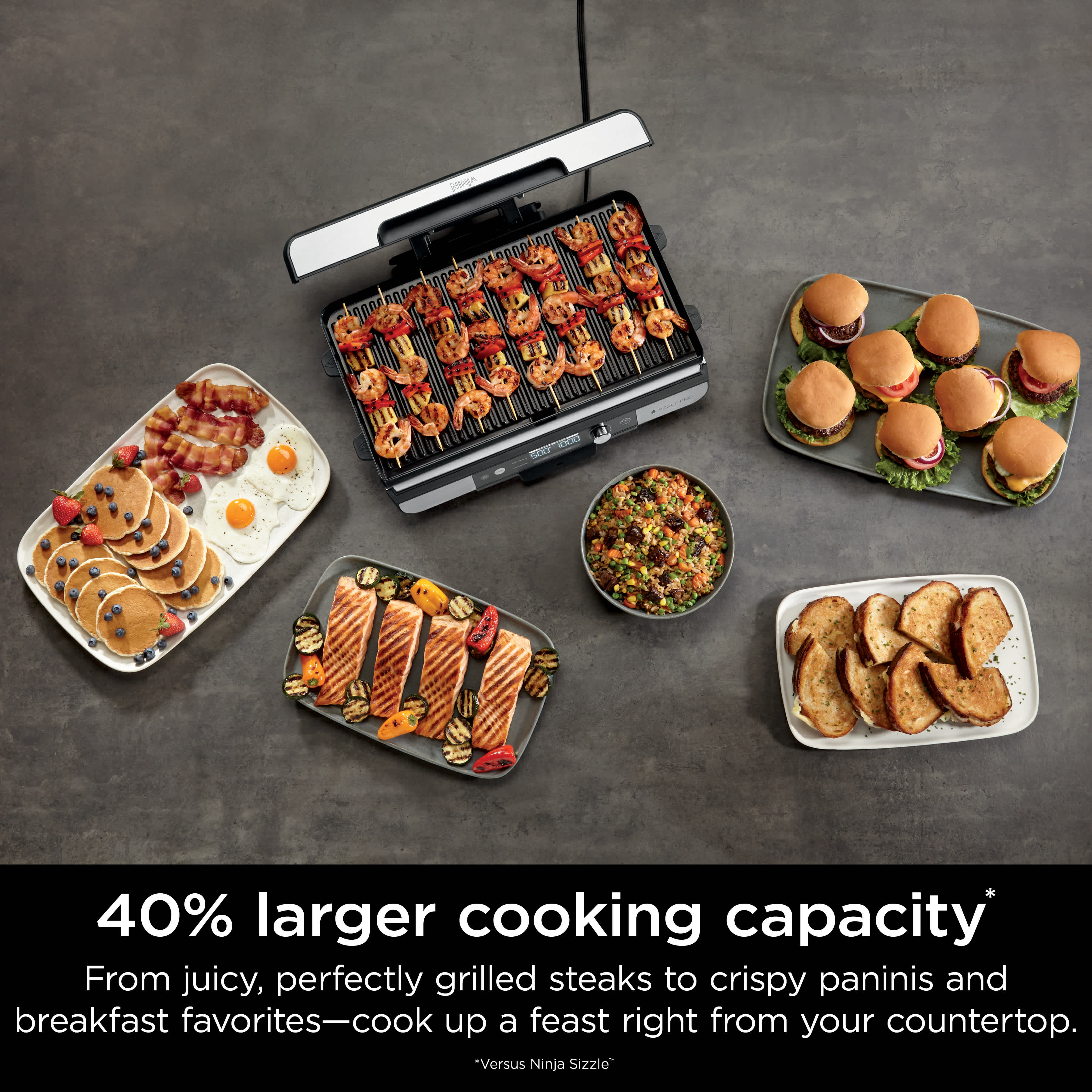 Ninja Sizzle™ Pro XL Indoor Griddle and Grill Indoor Grills - Ninja