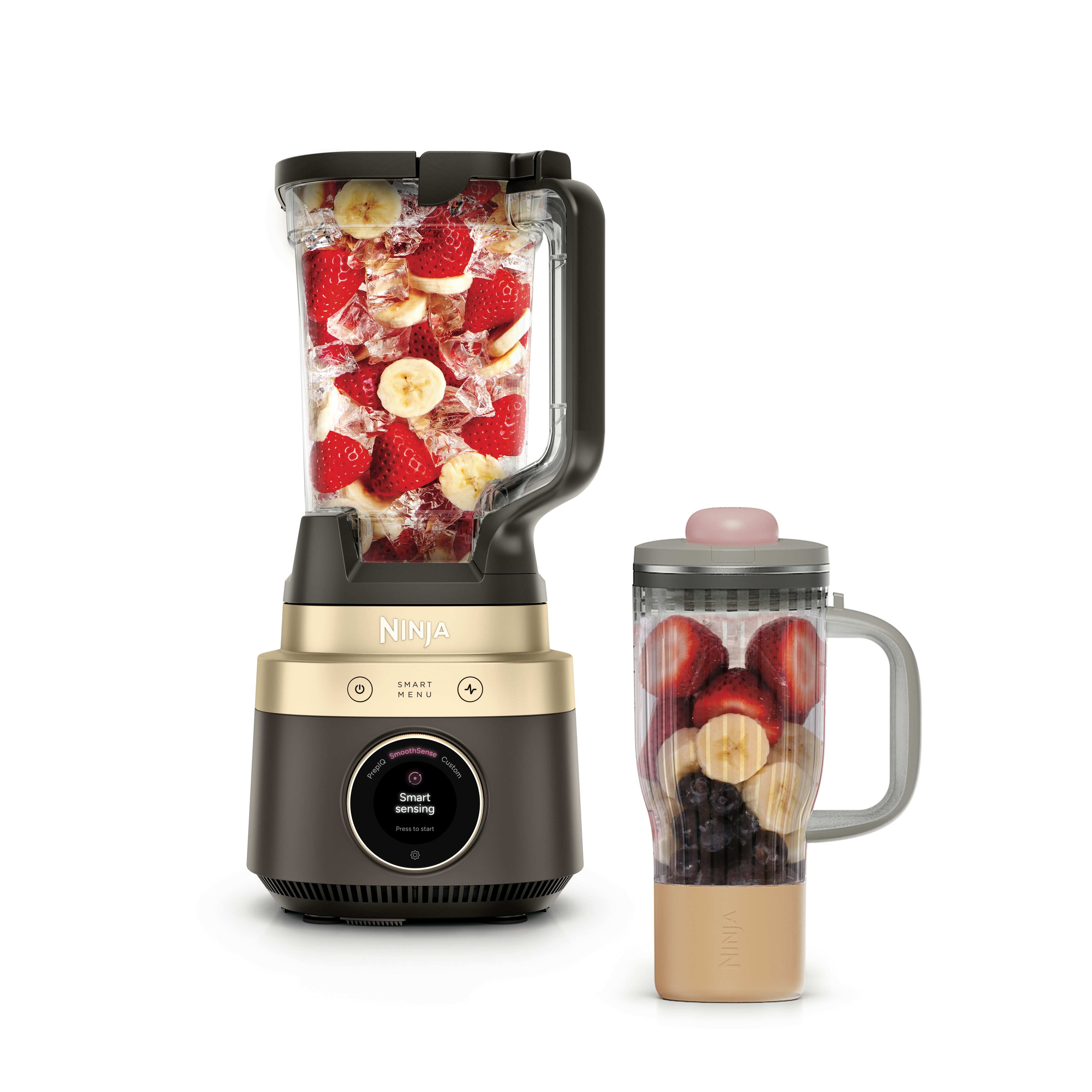 【新品】Chocolate/Thunder/Bones/NINJA コンプリート Ninja CrushBOSS™ 2-in-1 Blender & Tumbler in Mocha | SharkNinja