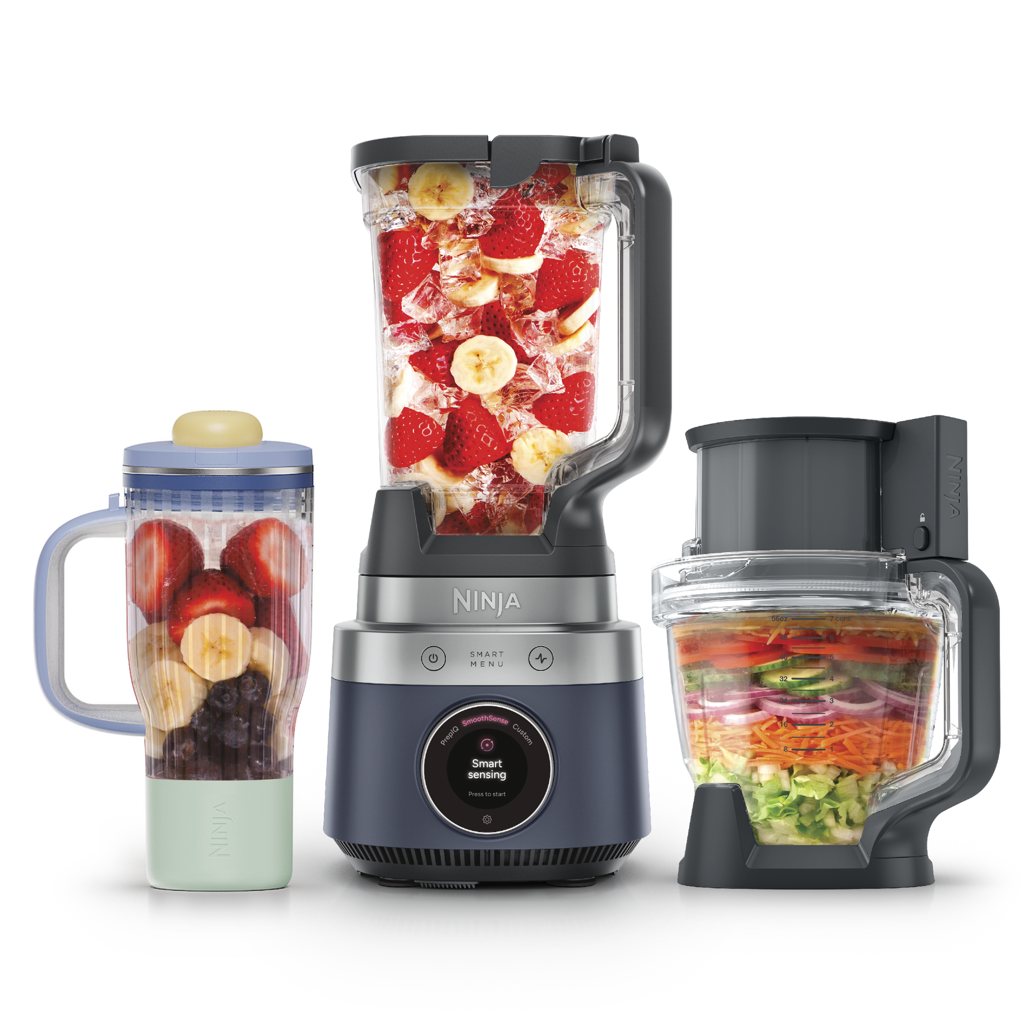 Ninja CrushBOSS™ 3-in-1 Blender, Tumbler & Food Processor in Mocha