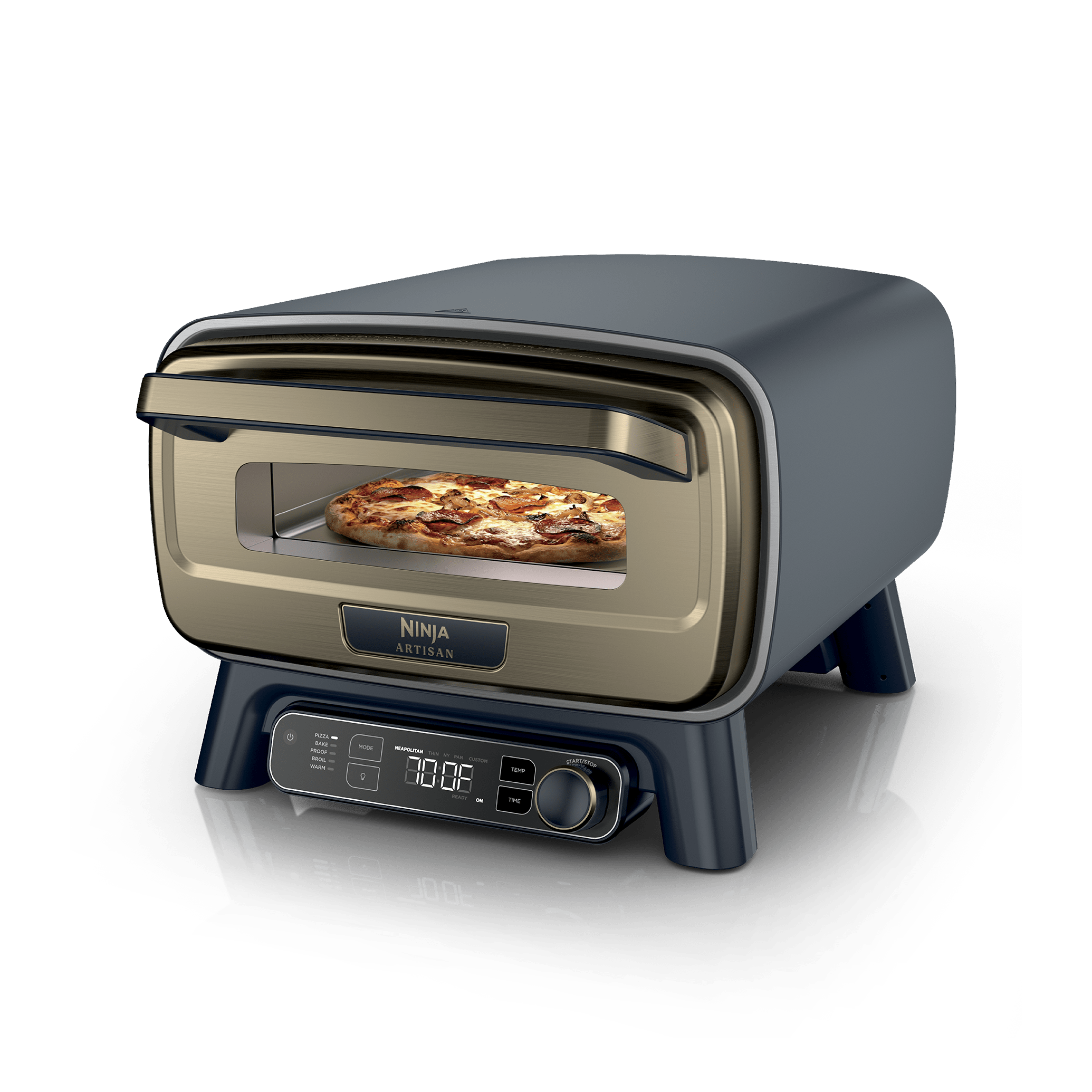 Ninja Artisan™ 5-in-1 Portable Pizza Oven in Blue and Gold