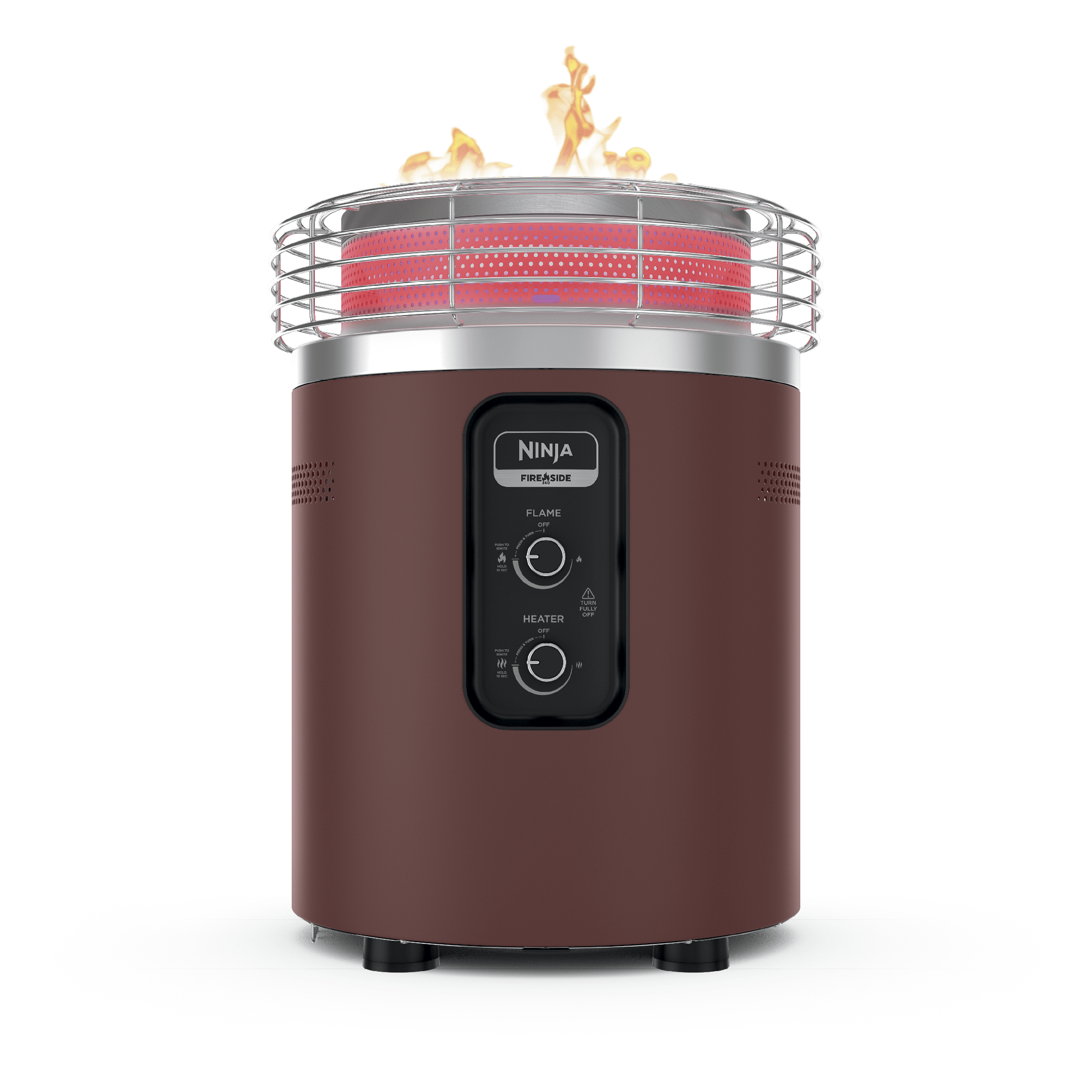 Ninja™ Fireside360™ Fire Pit and Outdoor Heater in Rust