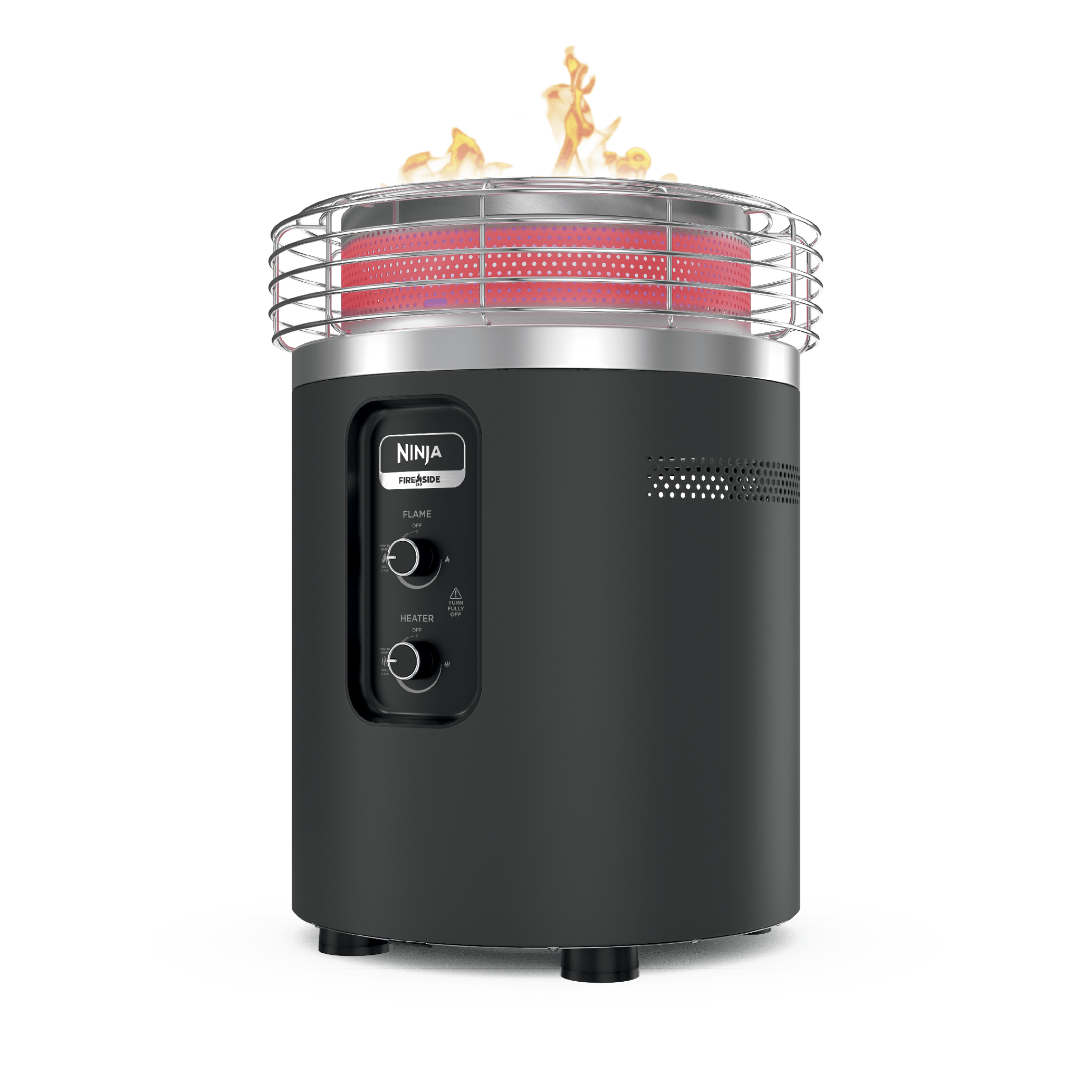 Ninja Fireside360™ Outdoor Heater & Fire Pit and Top Cover Bundle