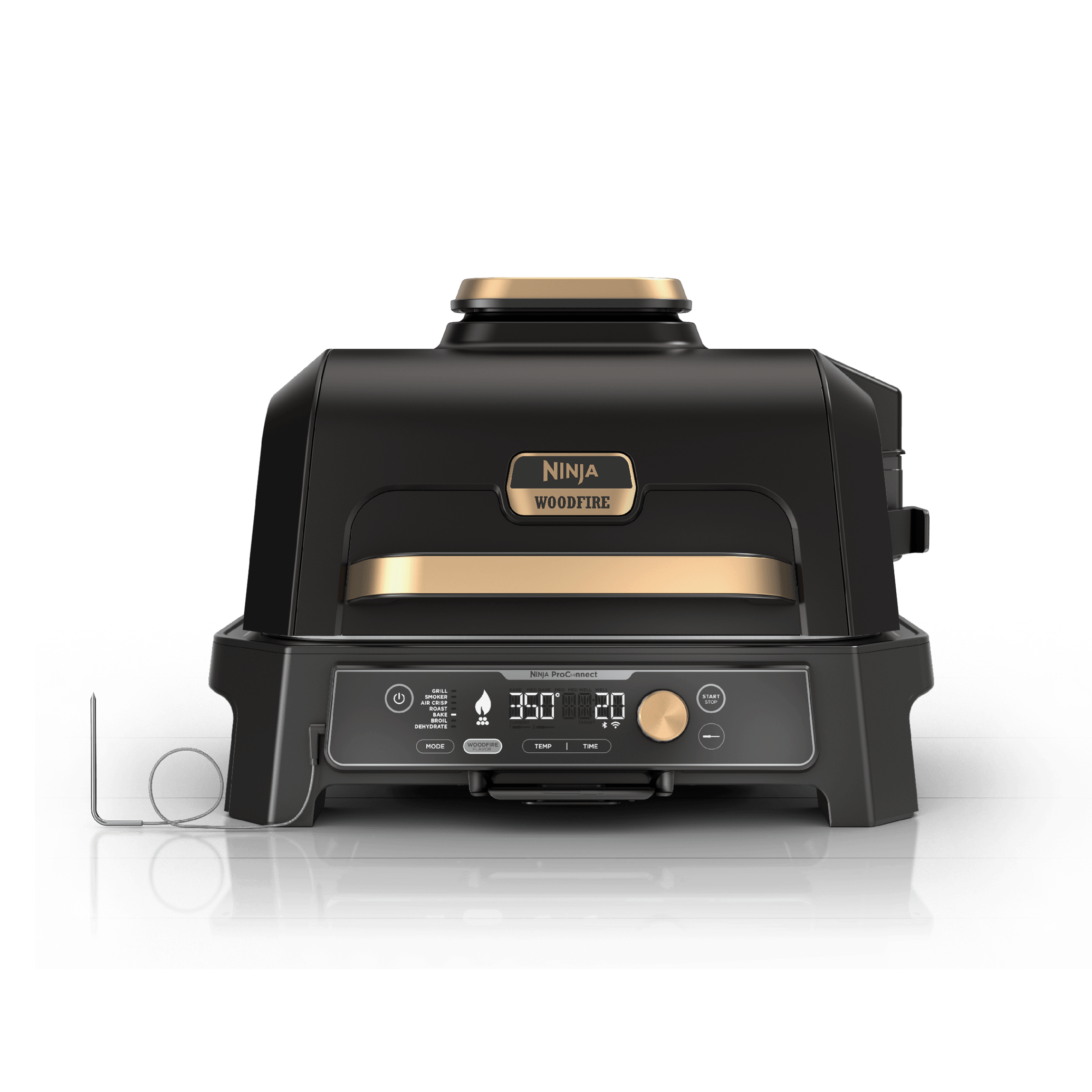 Ninja Woodfire Premium XL BBQ Grill in Black and Gold