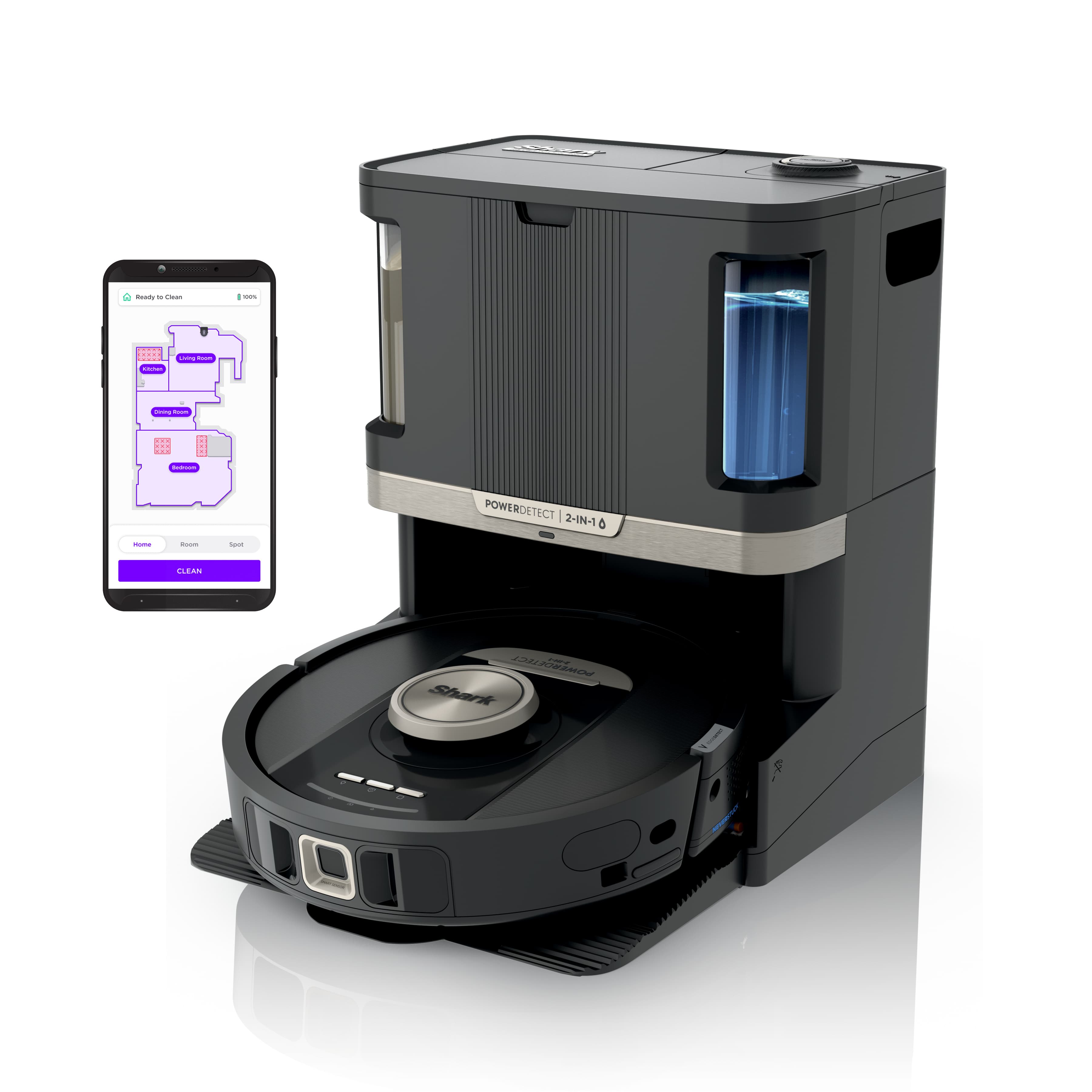 Shark PowerDetect™ 2-in-1 Robot Vacuum and Mop with NeverTouch