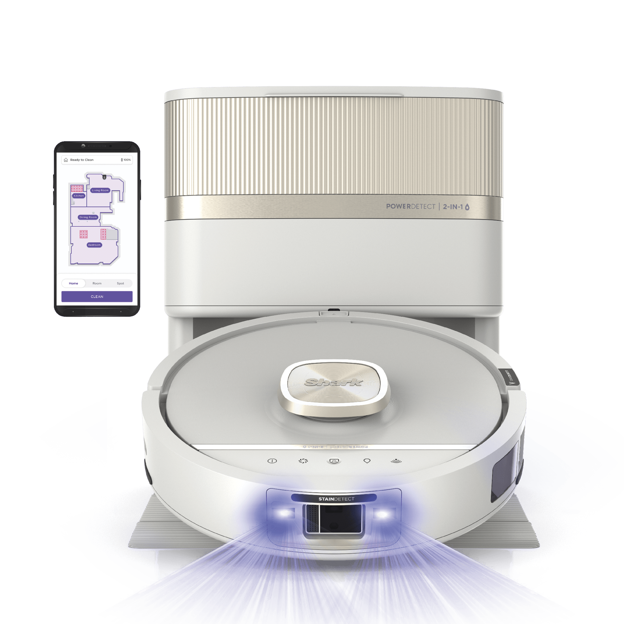 Shark PowerDetect™ UV Reveal™ 2-In-1 Vacuum and Mop in Black