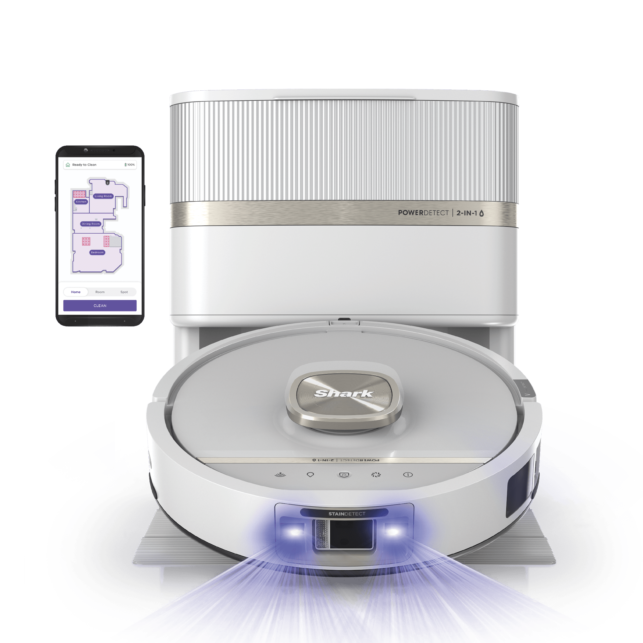 Shark PowerDetect™ UV Reveal™ 2-In-1 Vacuum and Mop in Black