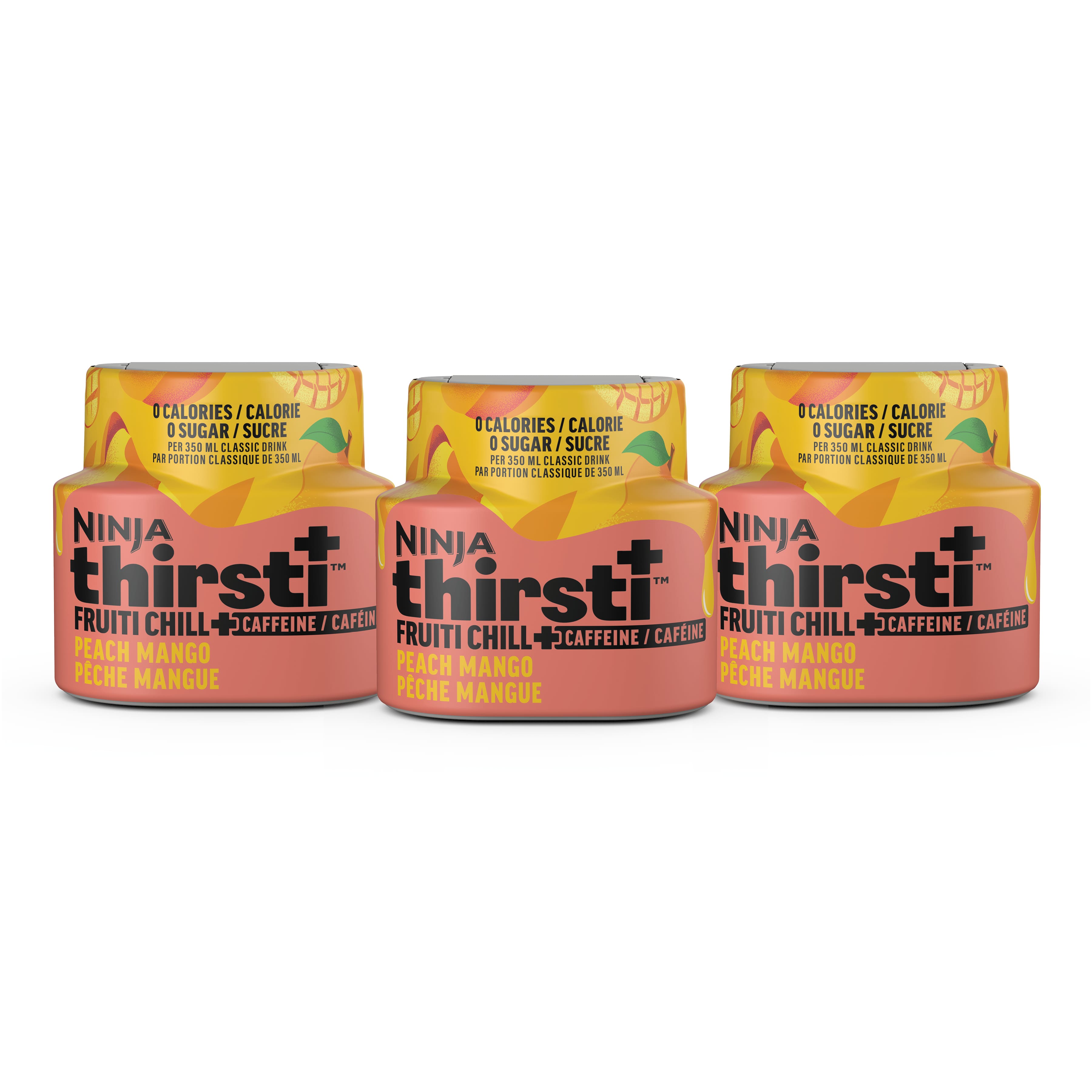 Ninja Thirsti™ FRUITI CHILL + CAFFEINE Peach Mango Flavored Water