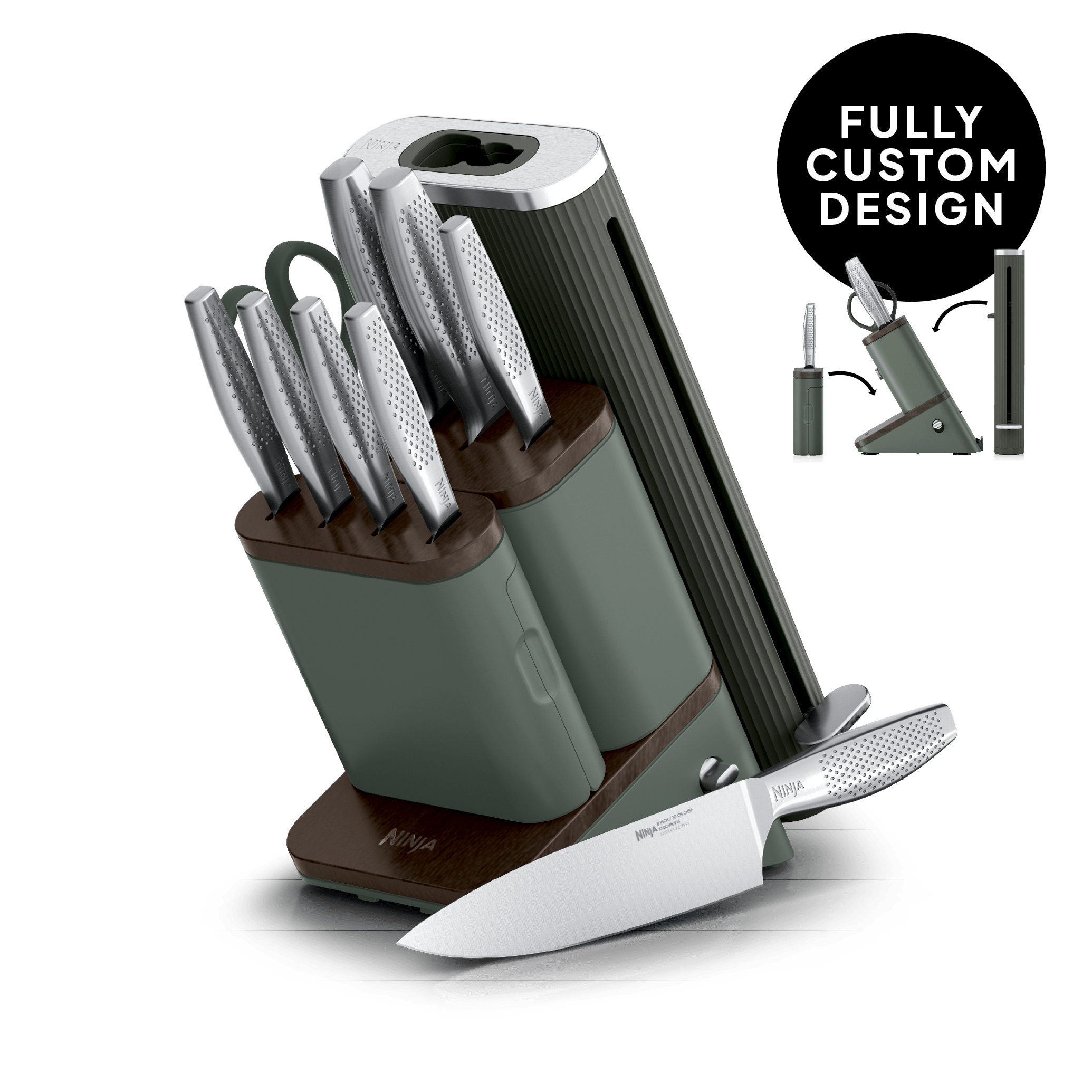 ナーフ　セット Ninja NeverDull Pro 11-Piece Kitchen Knife Set & Steak Knives