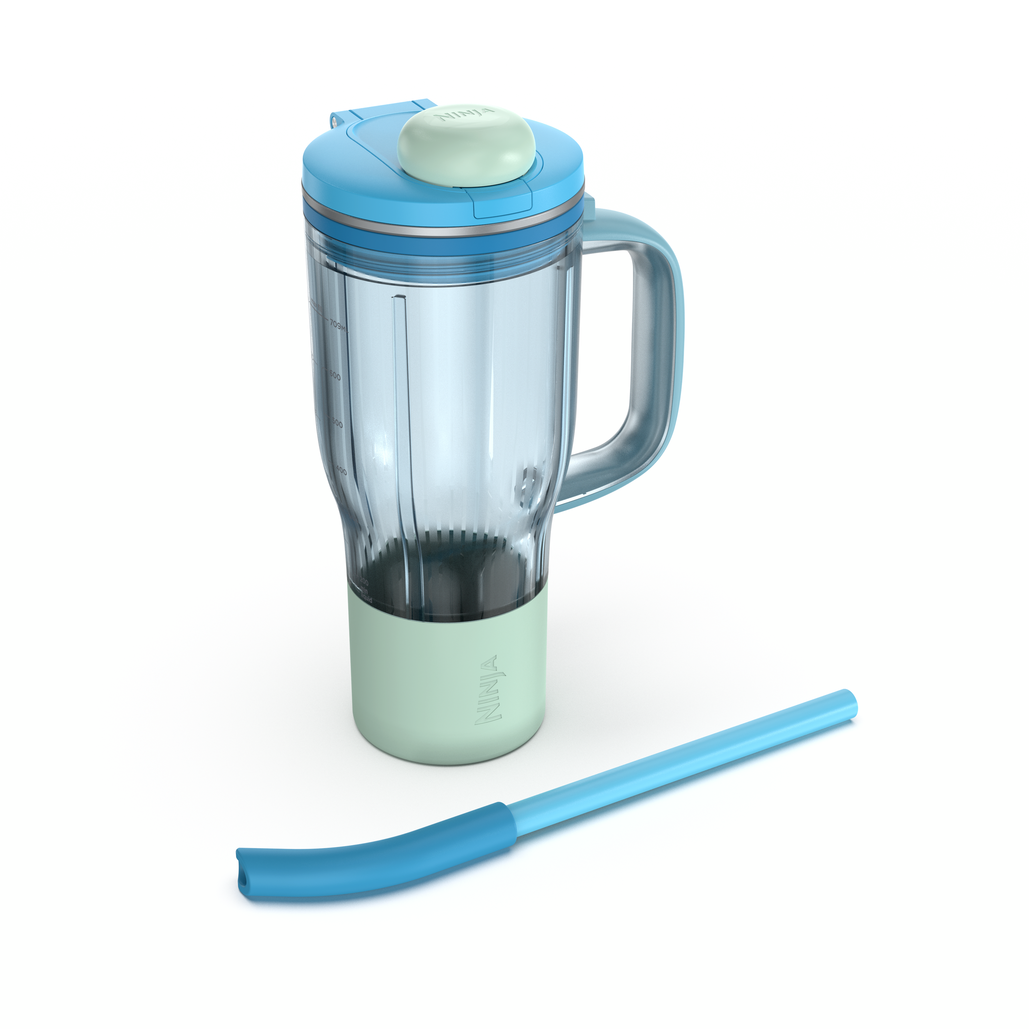 Ninja® 26 oz. BlendBoss Travel Tumbler with Detatchable Straw, BLUE