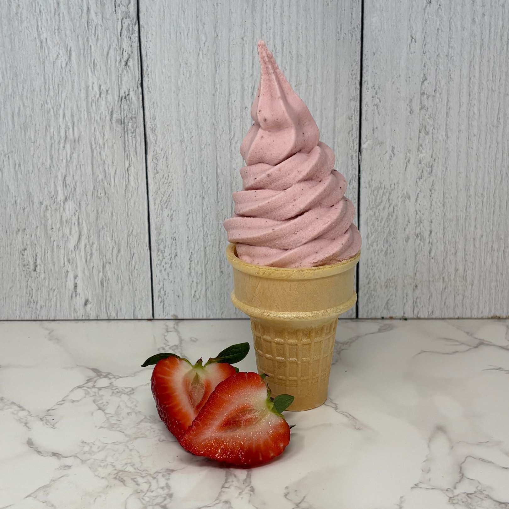 Strawberry Soft Scoop Ice Cream
