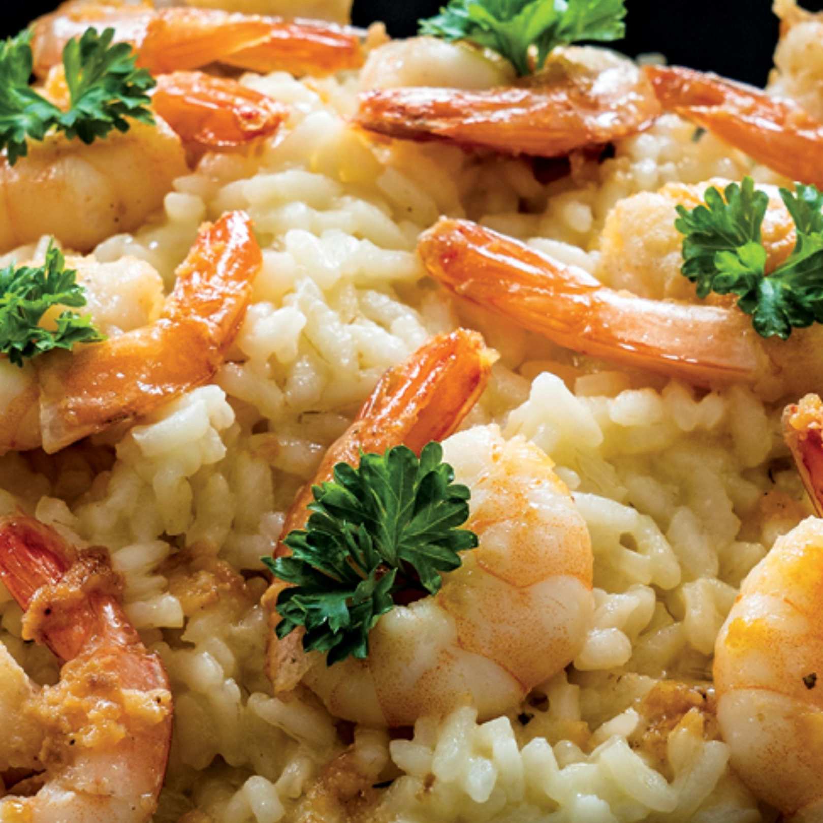 Garlic Shrimp with Risotto Primavera - Ninja Test Kitchen