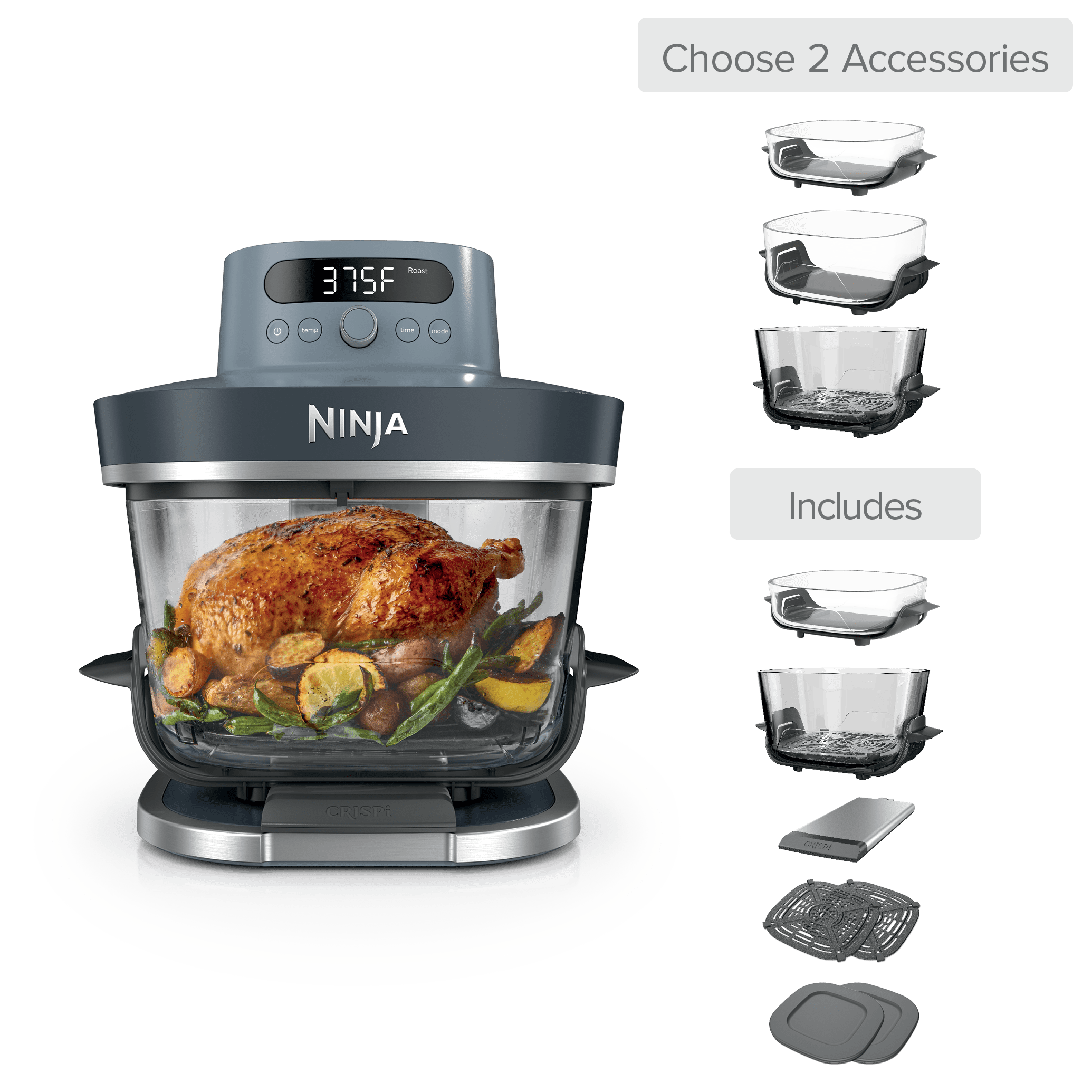 Build Your Own Ninja Crispi Pro Glass Air Fryer in Cyberspace