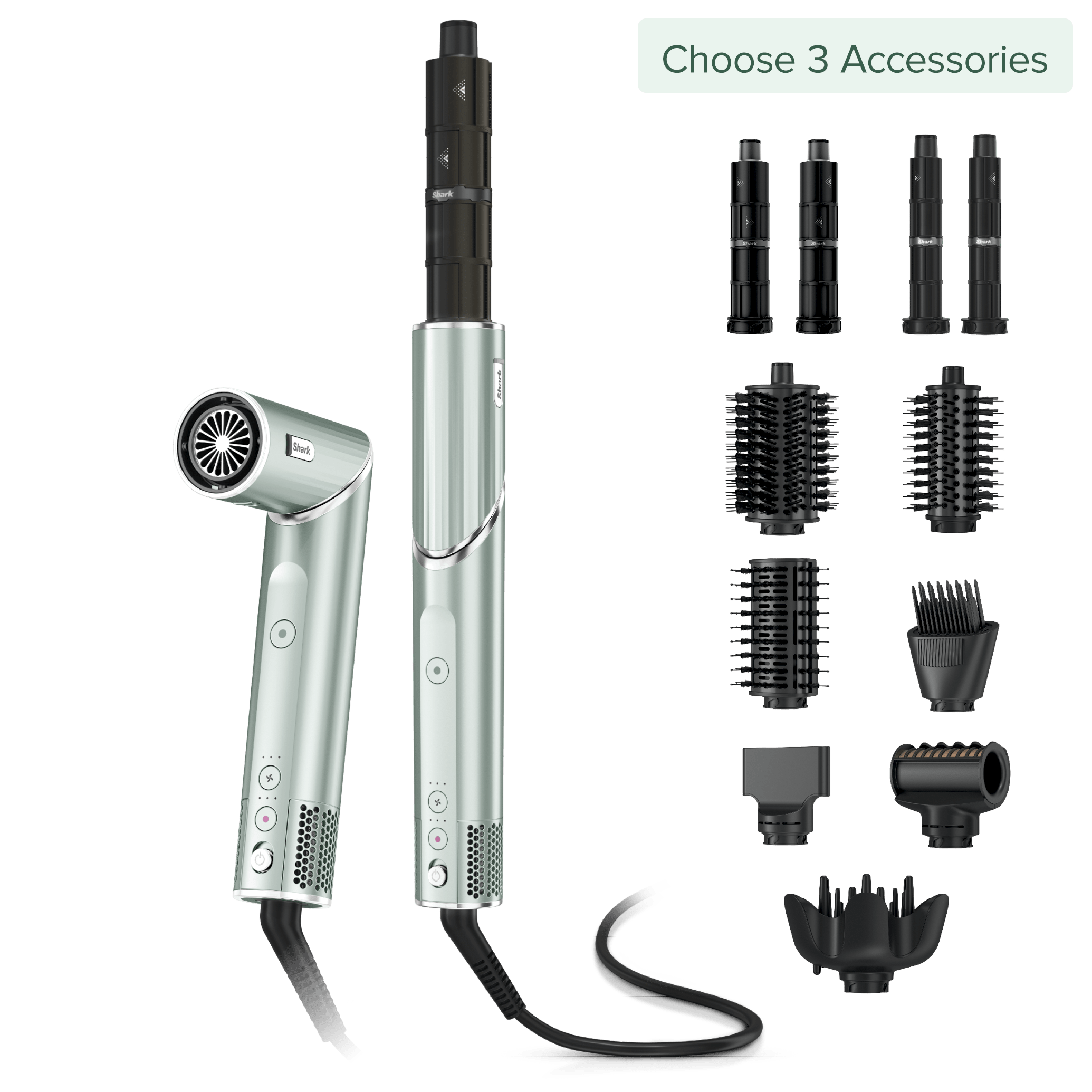 Shark FlexStyle 4-in-1 Air Styler & Hair Dryer Build Your Own, Spearmint